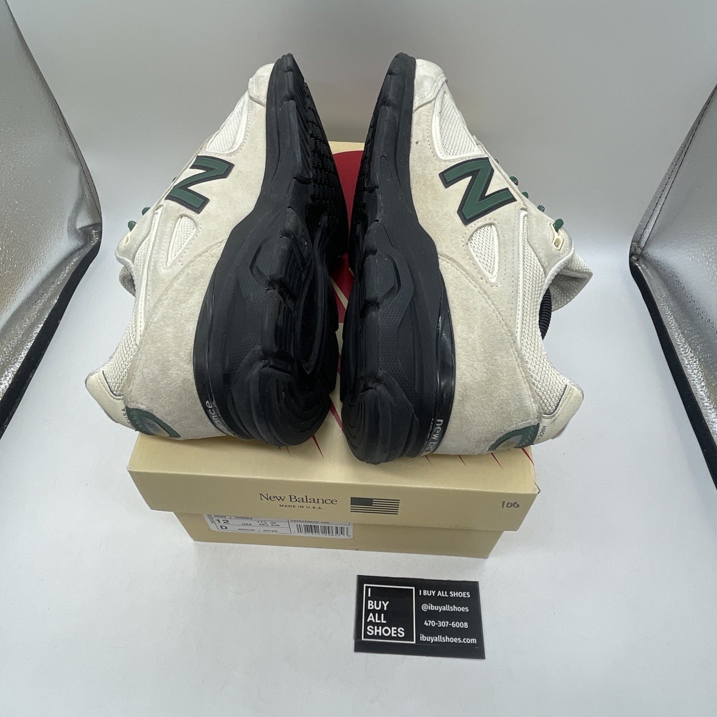 Size 12 - New Balance Teddy Santis x 990v4 Made in USA Macadamia Nut Black