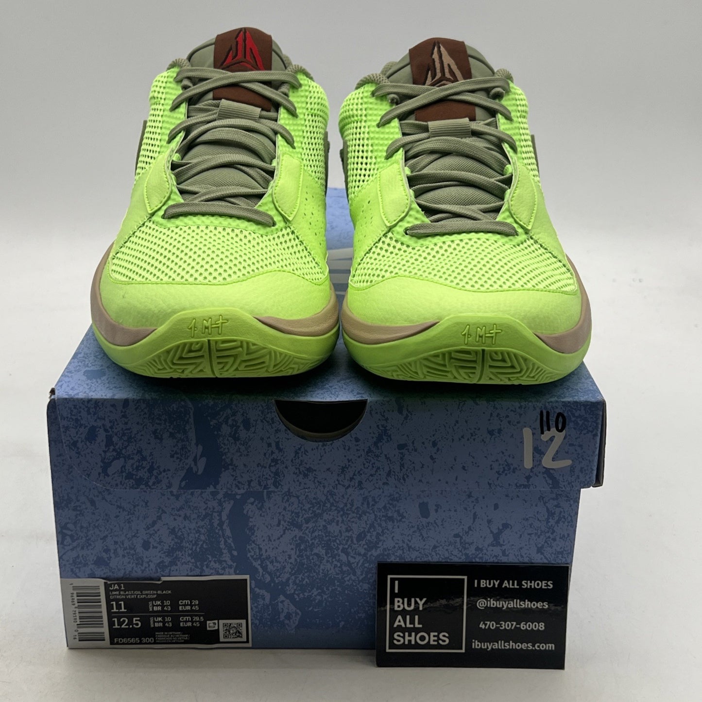 Size 11 - Nike Ja 1 NRG Halloween - Zombie (FD6565-500)