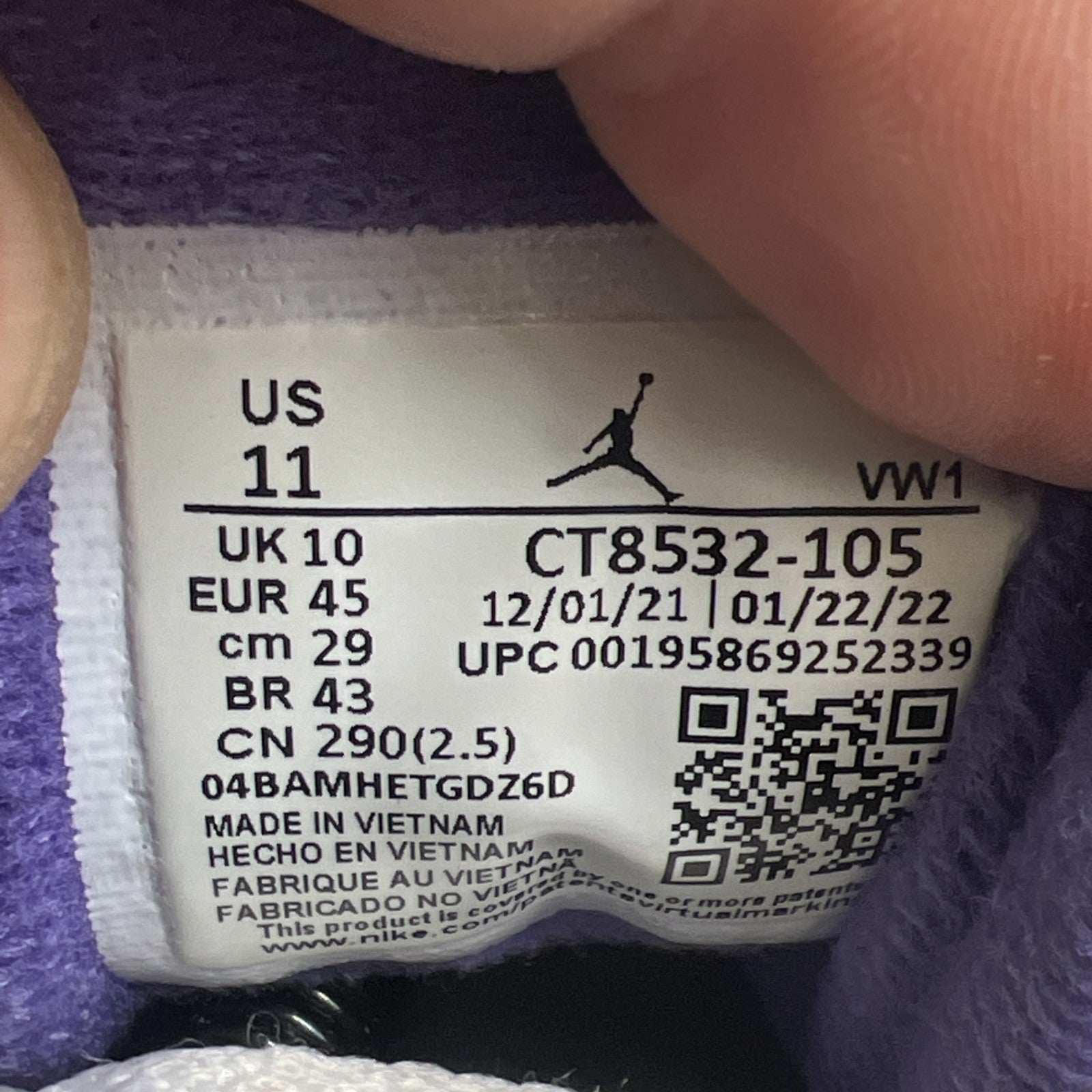 Size 11 - Air Jordan 3 Retro Mid Dark Iris (CT8532-105)