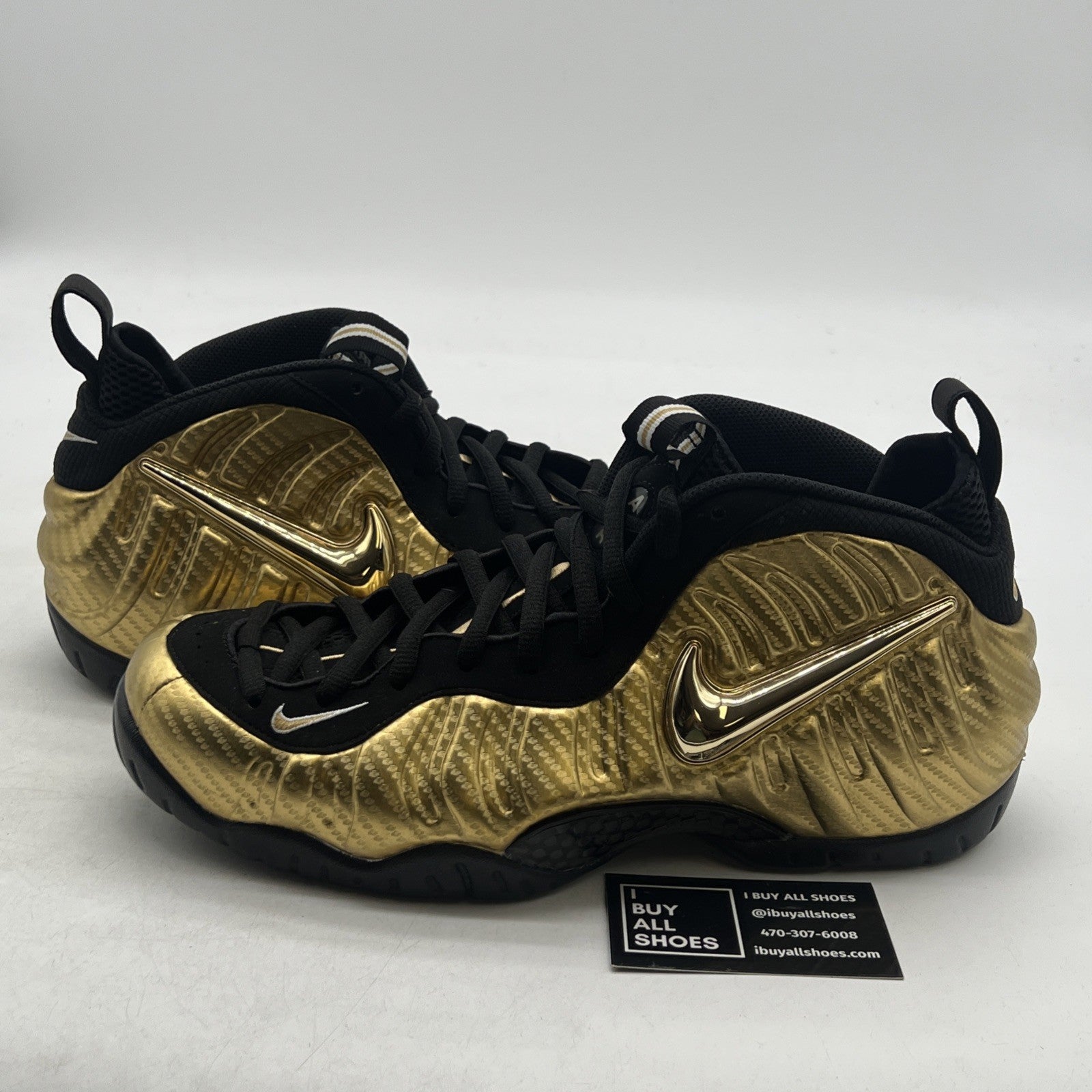 Size 11.5 - Nike Air Foamposite Pro Metallic Gold (624041-701)
