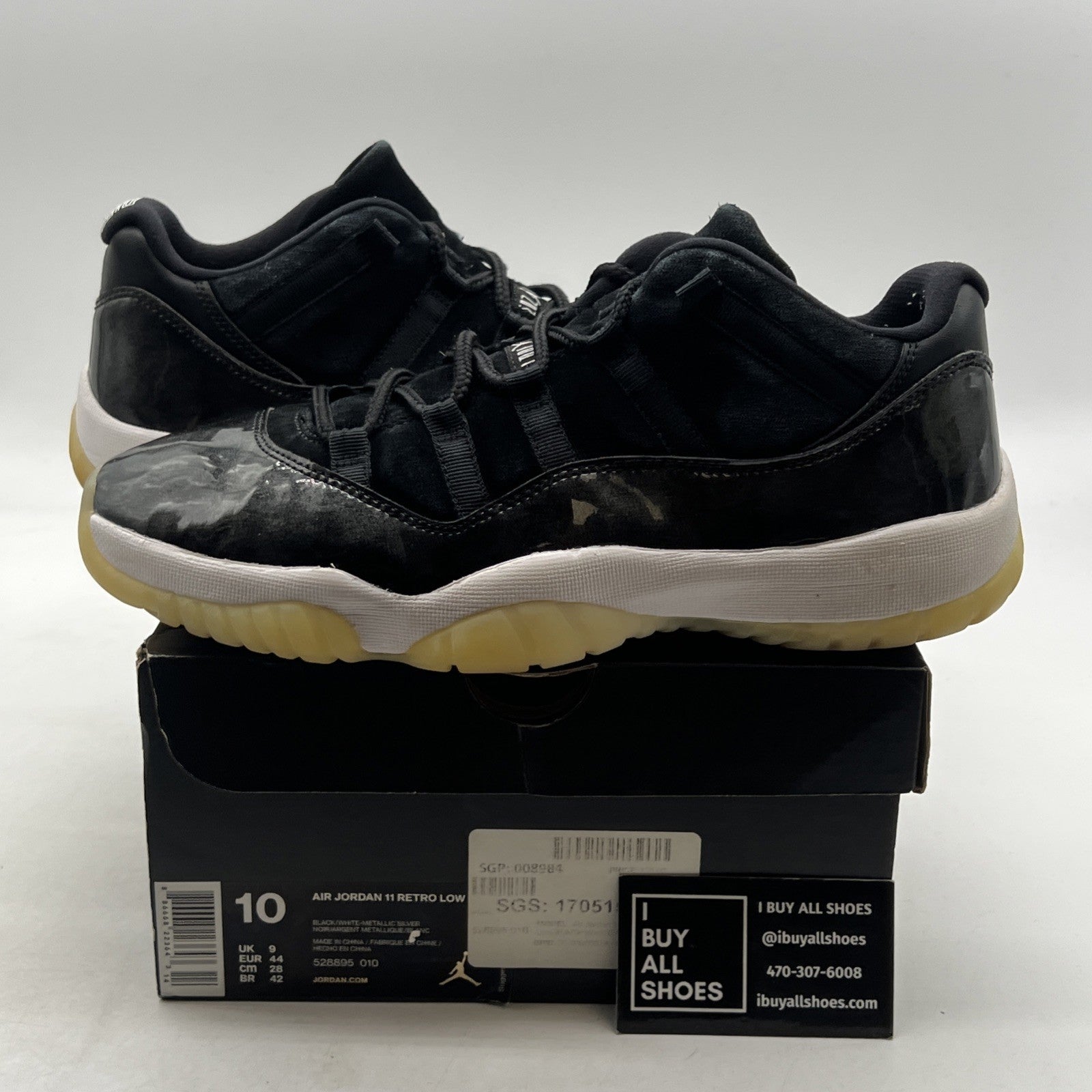 Size 10 - Air Jordan 11 Retro Low Barons (528895-010)