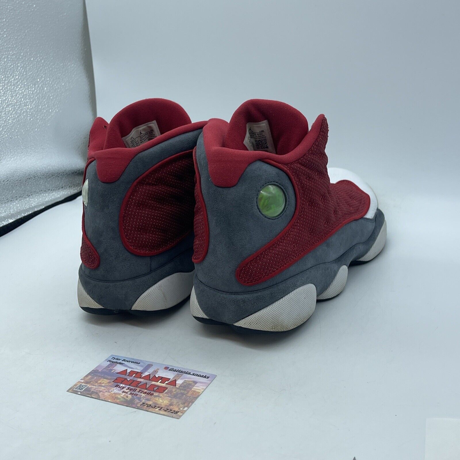 Size 10.5 - Jordan 13 Red Flint White Grey Suede Leather (DJ5982600)