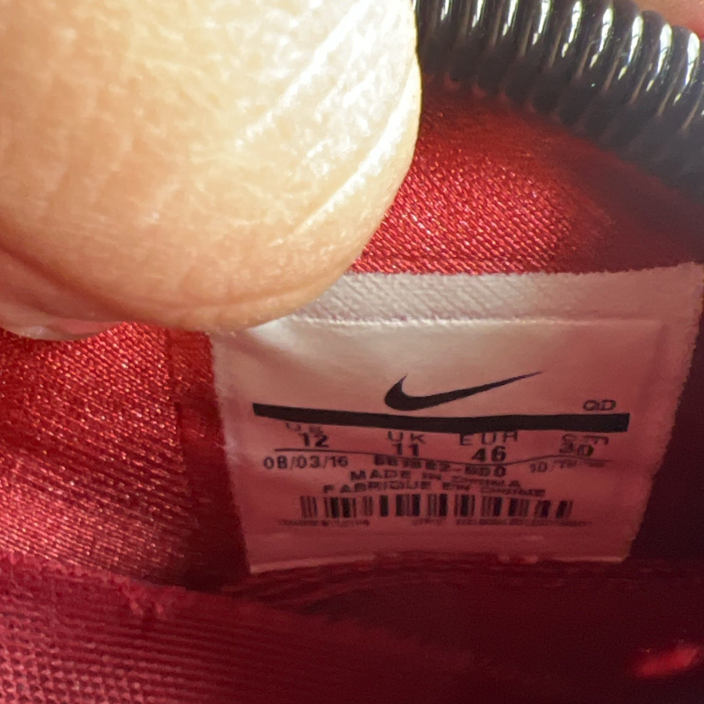 Size 12 - Nike Air Max Zero Premium Gym Red (881092-600)
