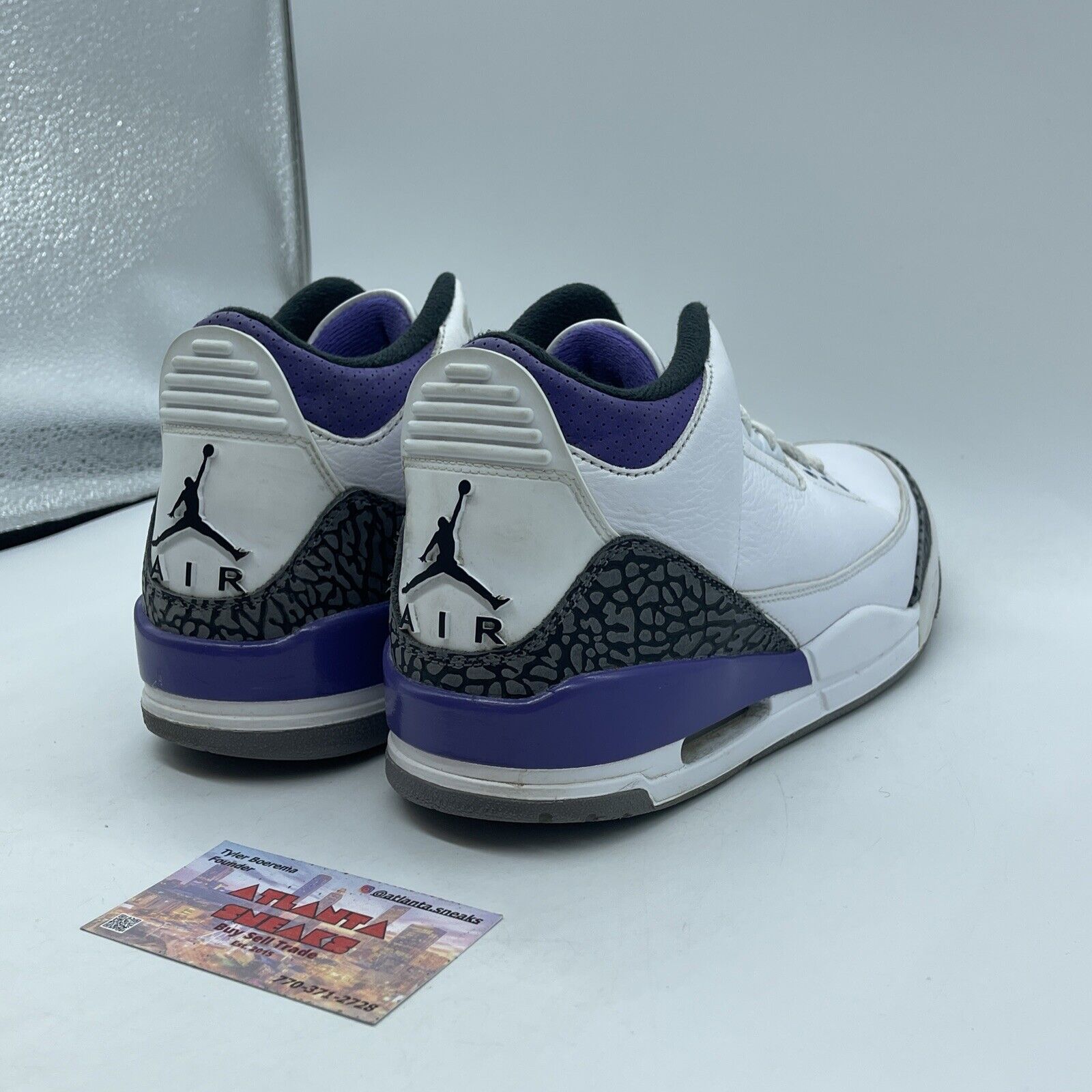 Size 9 - Jordan 3 Retro Mid Dark Iris Purple Suede White Leather (CT8532-105)