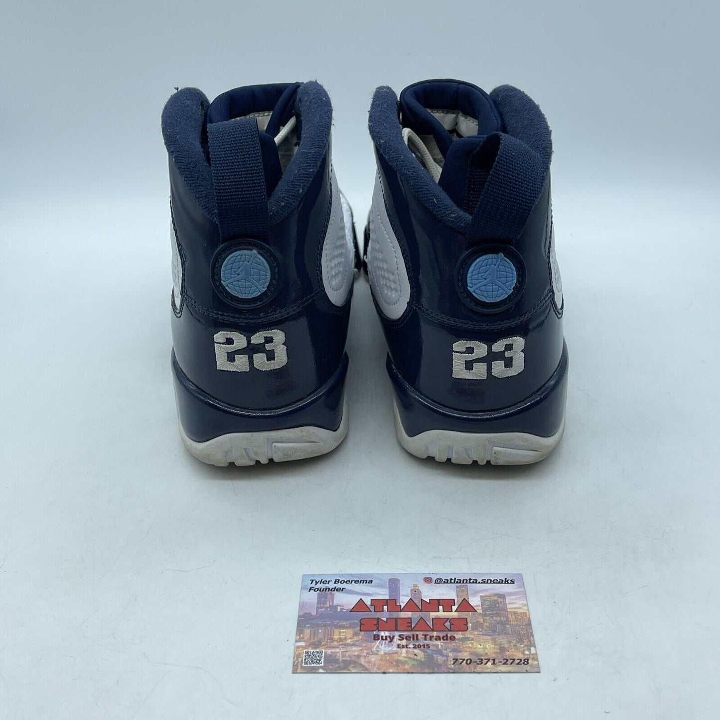 Size 8 - Air Jordan 9 Retro UNC Blue White Leather (302370-145)
