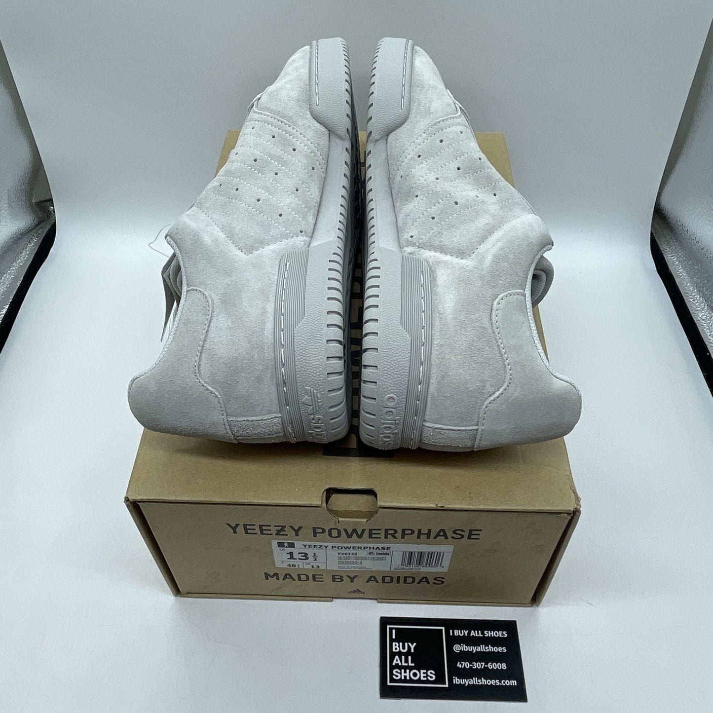 Size 13.5 - adidas Yeezy PowerPhase Quiet Grey Suede (FV6125)