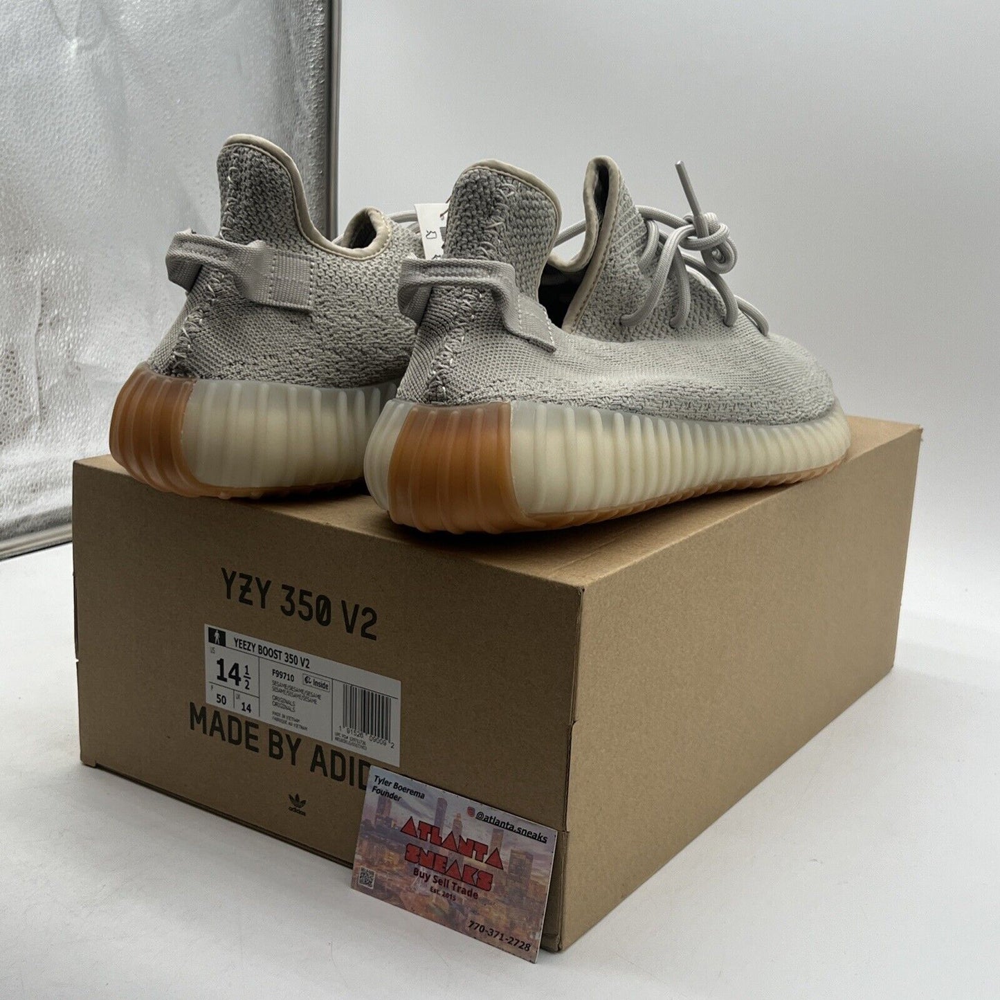 Size 14.5 - adidas Yeezy Boost 350 V2 Low Sesame (F99710)