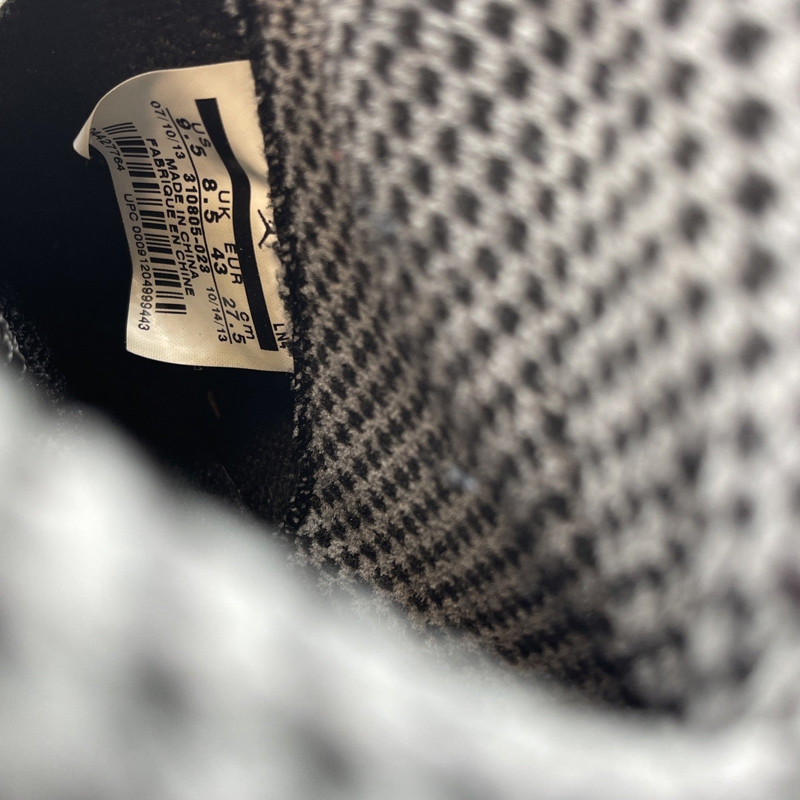 Size 9.5 - Air Jordan 10 Retro Cool Grey Black Suede Leather (310805-023)
