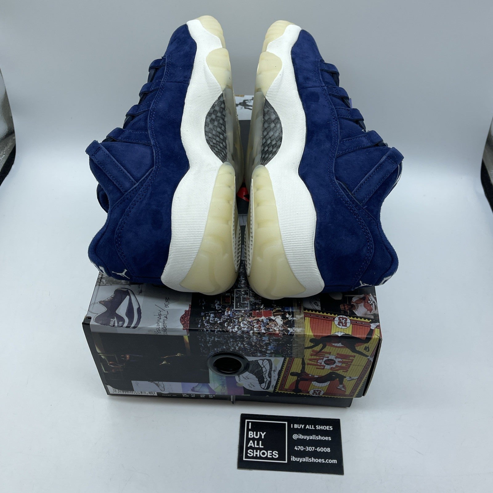 Size 8.5 - Air Jordan 11 Retro Low RE2PECT Blue Suede (AV2187-441)
