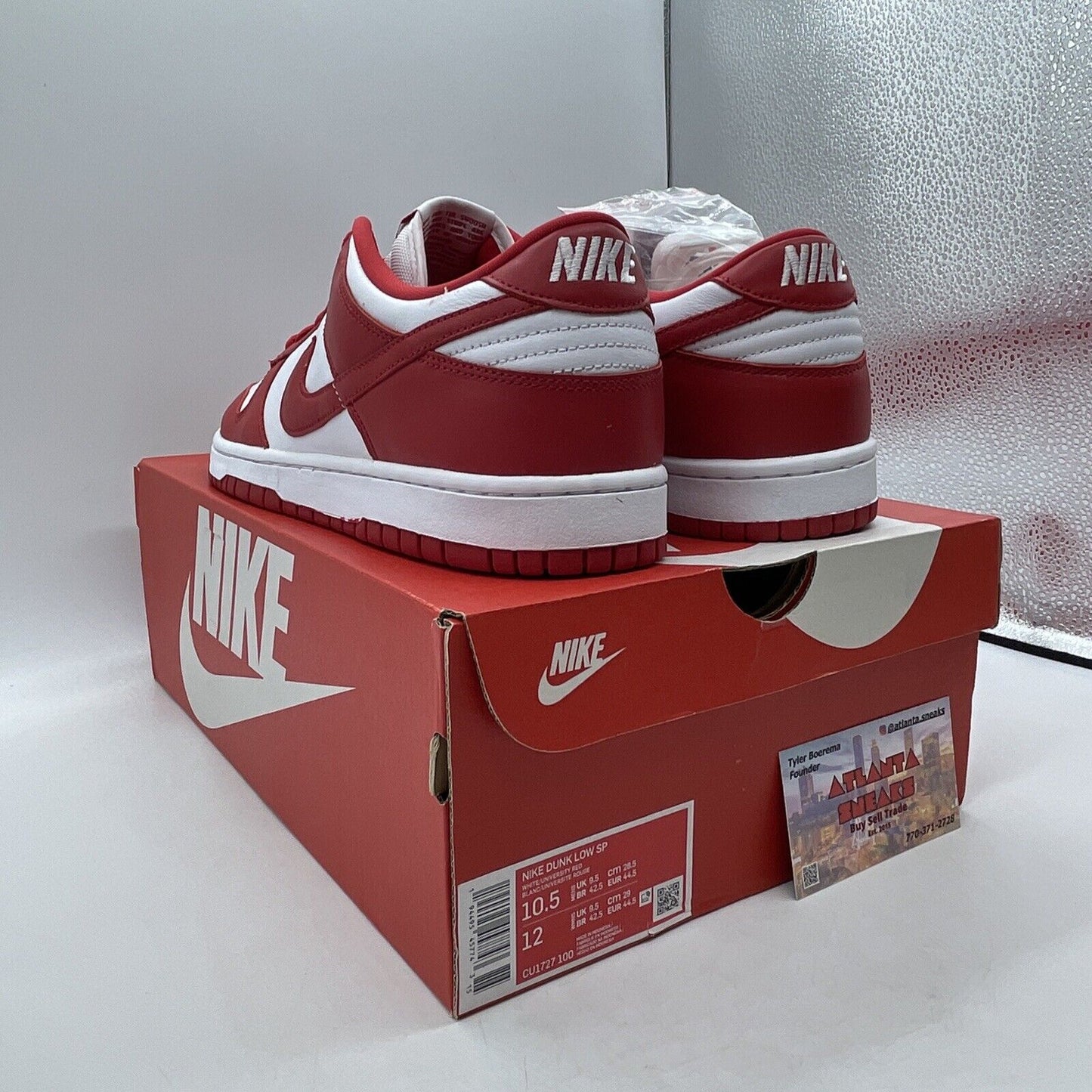 Size 10.5 - Nike Dunk Retro SP Low St. John's Red White Leather (CU1727-100)