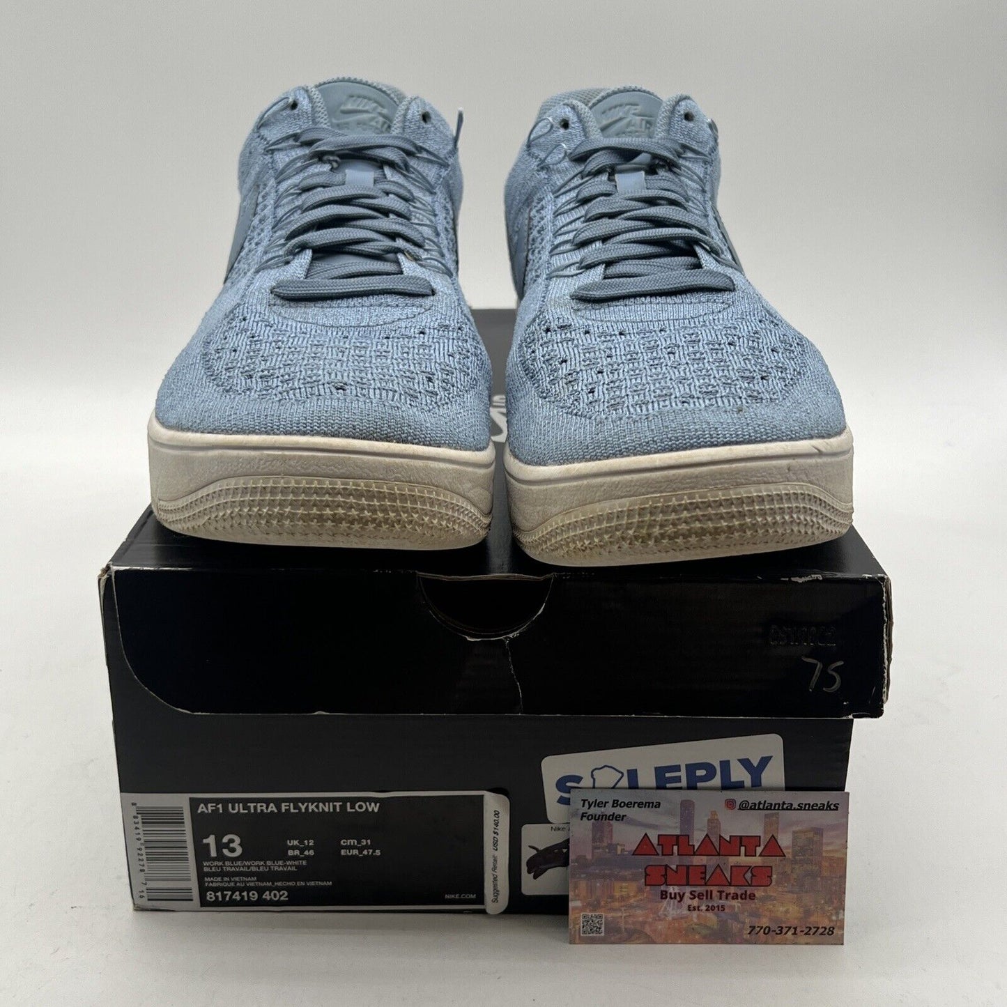 Size 13 - Nike Air Force 1 Ultra Flyknit Low Work Blue (817419-402)