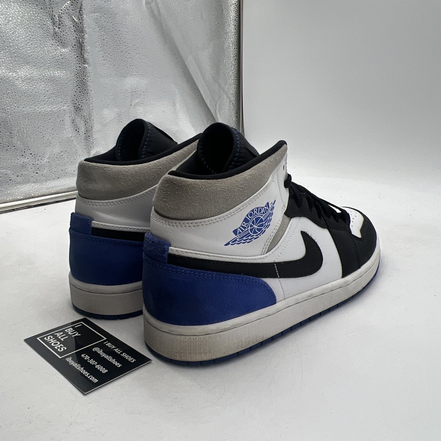 Size 11 - Air Jordan 1 SE Mid Royal Black Toe (852542-102)