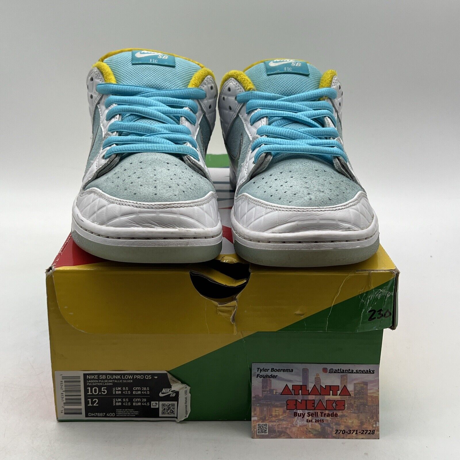 Size 10.5 - Nike FTC x Dunk SB Low Lagoon Pulse (DH7687-400)