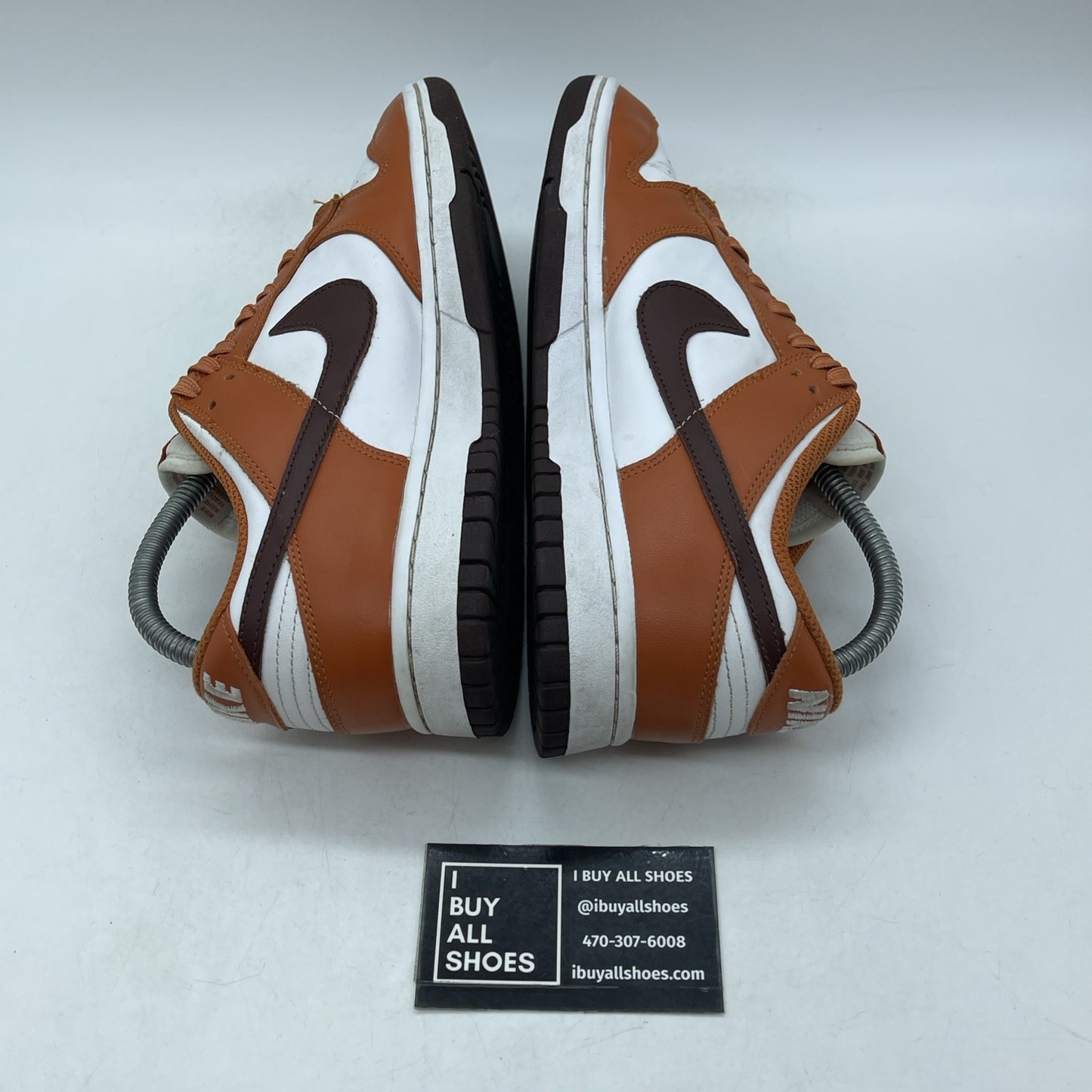 Size 9W - Nike Dunk Low Bronze Eclipse Orange White Leather (DQ4697-800)