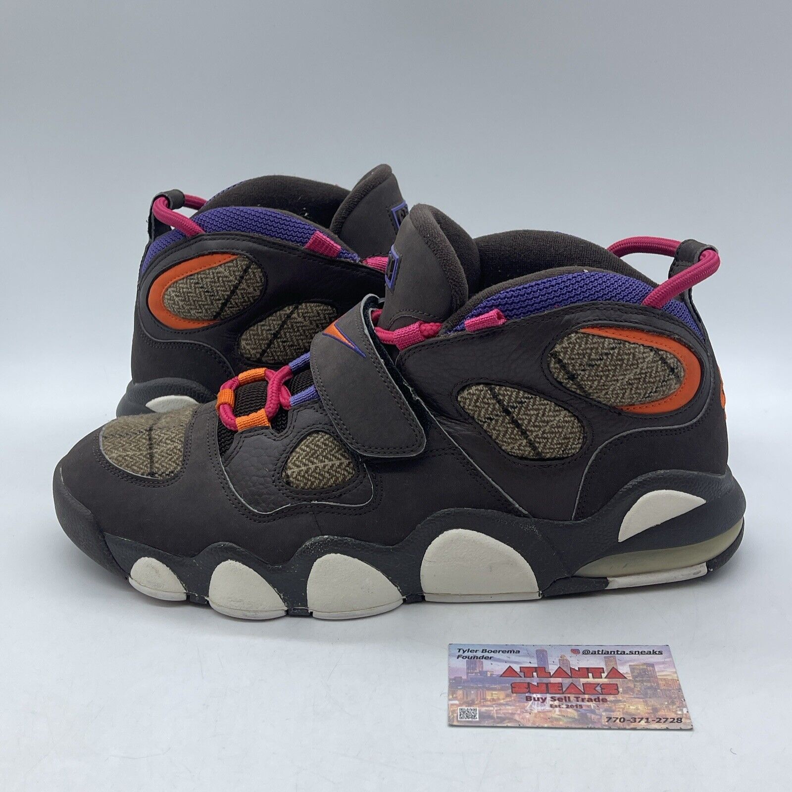 Size 12 - Nike Air CB 34 Brown Orange Suede White Pink Leather  (316940-281)