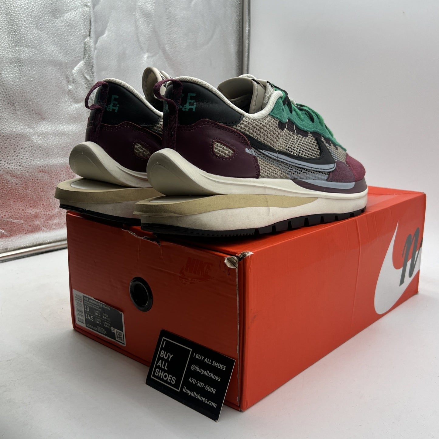 Size 13 - Nike sacai x VaporWaffle SP Villain Red (DD3035-200)