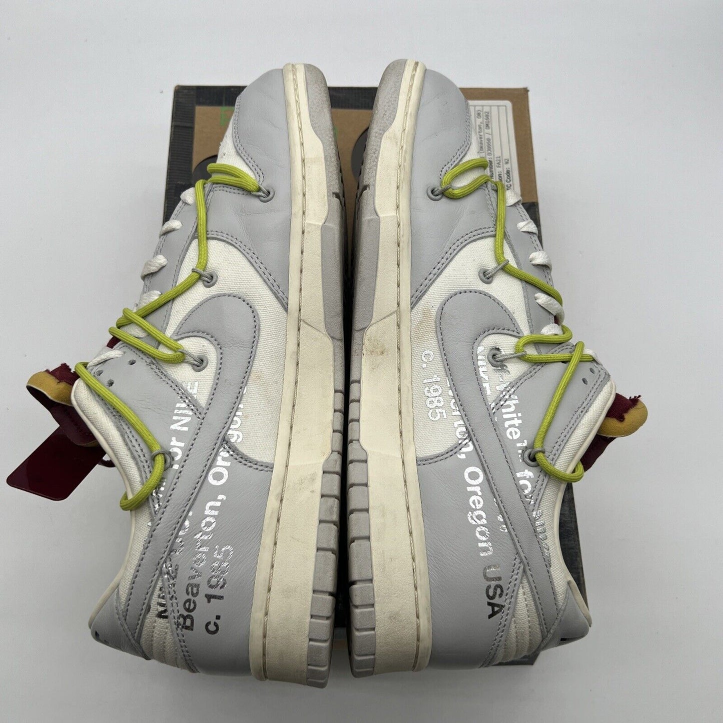 Size 12 - Nike Off-White x Dunk Low Lot 08 of 50 (DM1602-106)