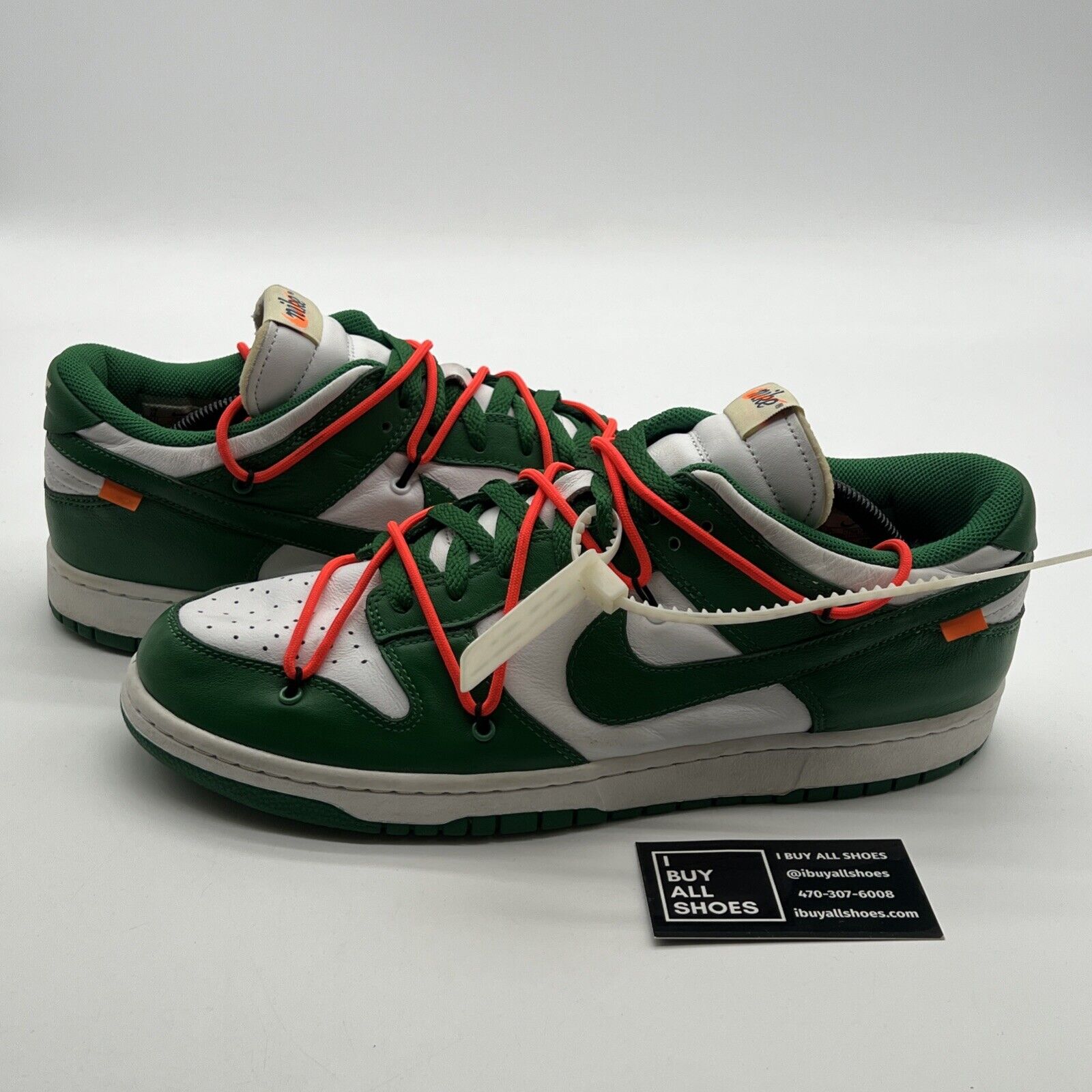Size 12 - Nike Dunk Low x OFF-WHITE Pine Green 2019 (CT0856-100)