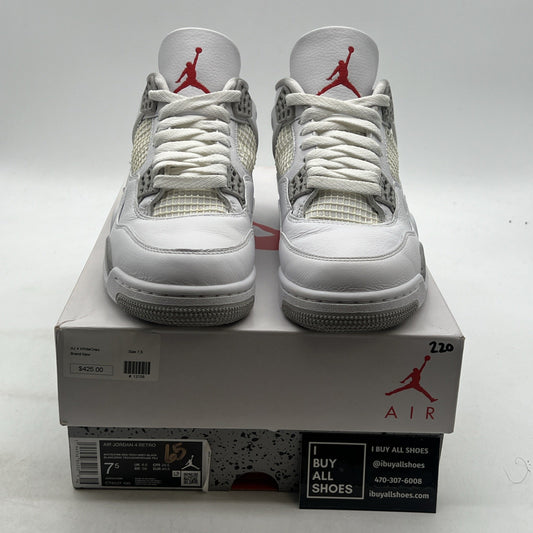 Size 7.5 - Air Jordan 4 Retro Mid White Oreo (CT8527-100)