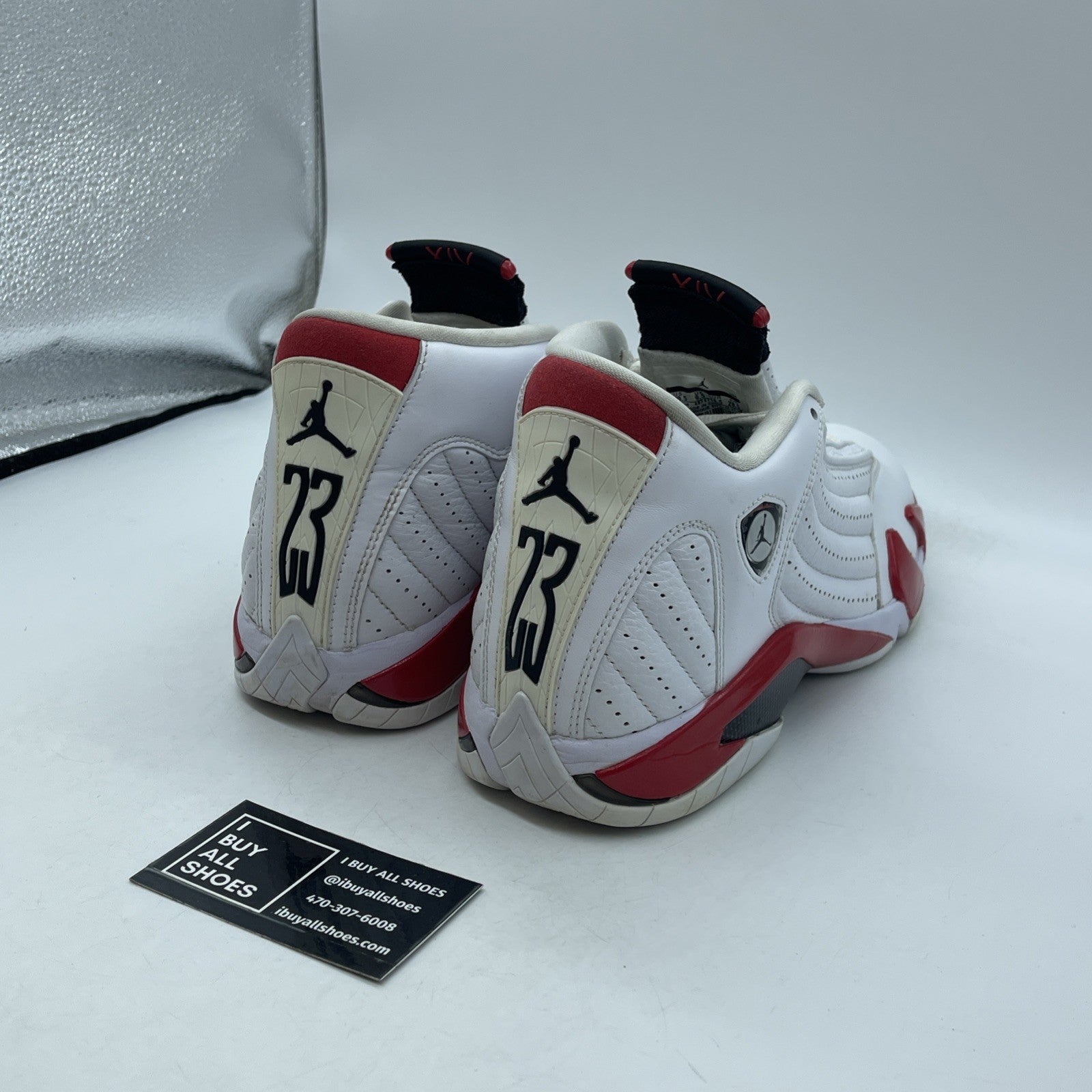 Size 10.5 - Air Jordan 14 Retro 2019 Candy Cane Red White Suede (487471-100)