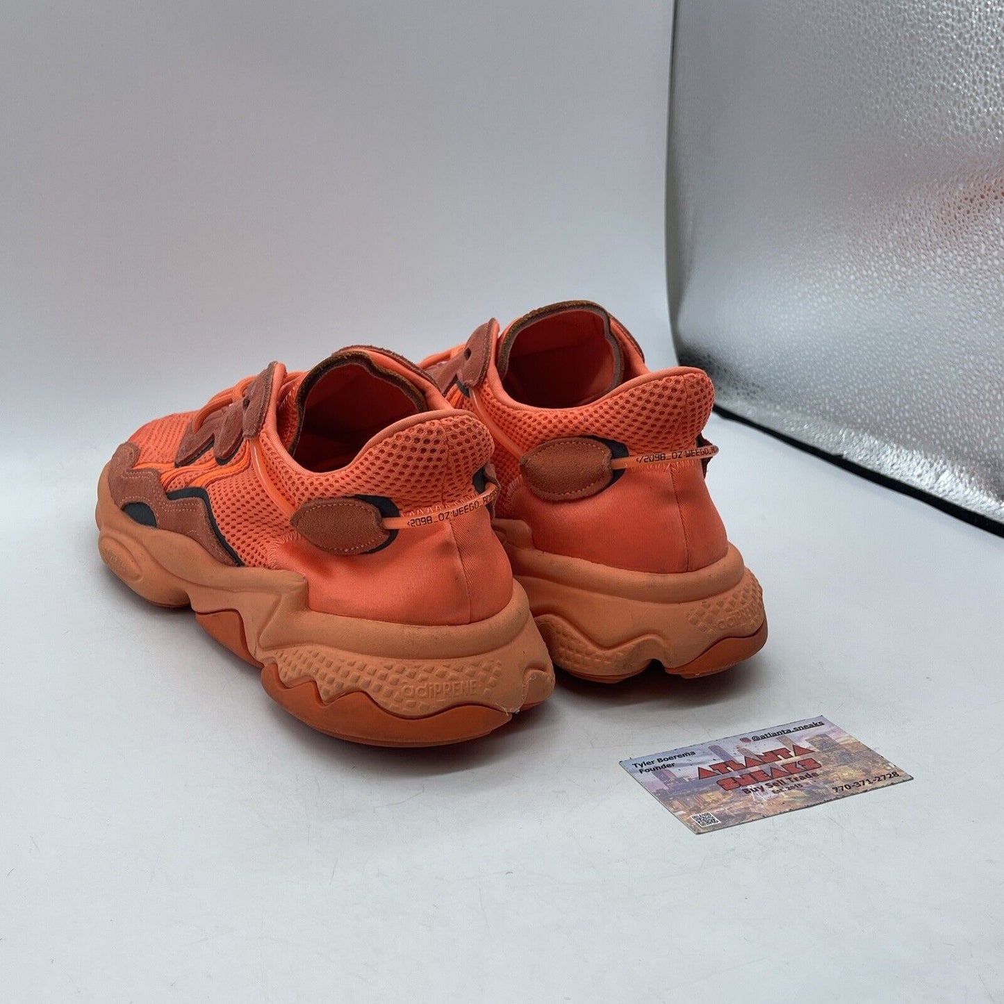 Size 12 - adidas Ozweego Bold Orange Suede Leather Black Leather (EE6465)