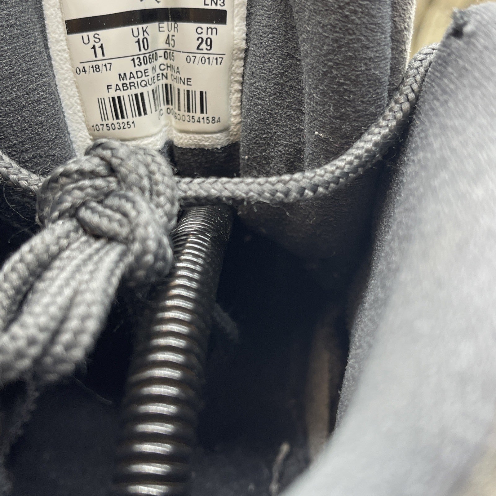 Size 11 - Air Jordan 12 Retro Dark Grey (130690-005)