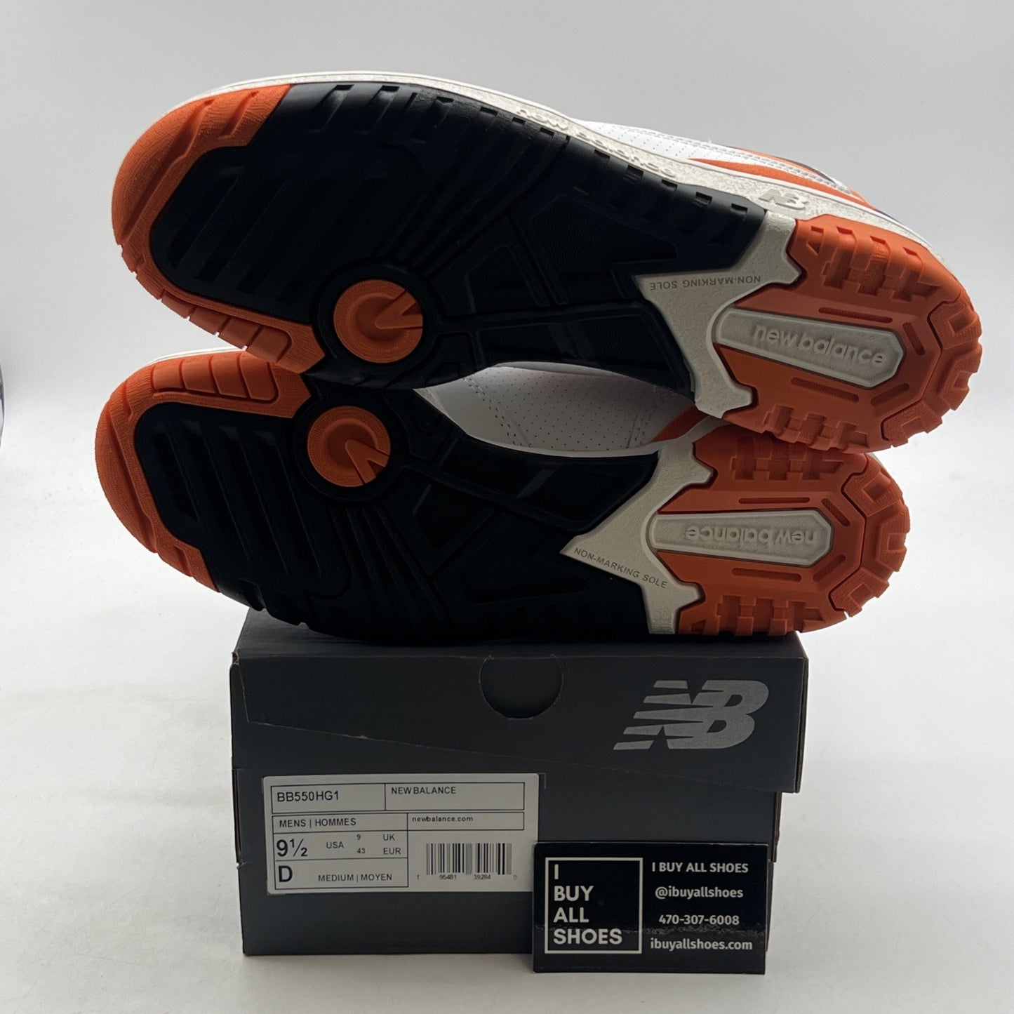 Size 9.5 - New Balance 550 Varsity Orange (BB550HG1)