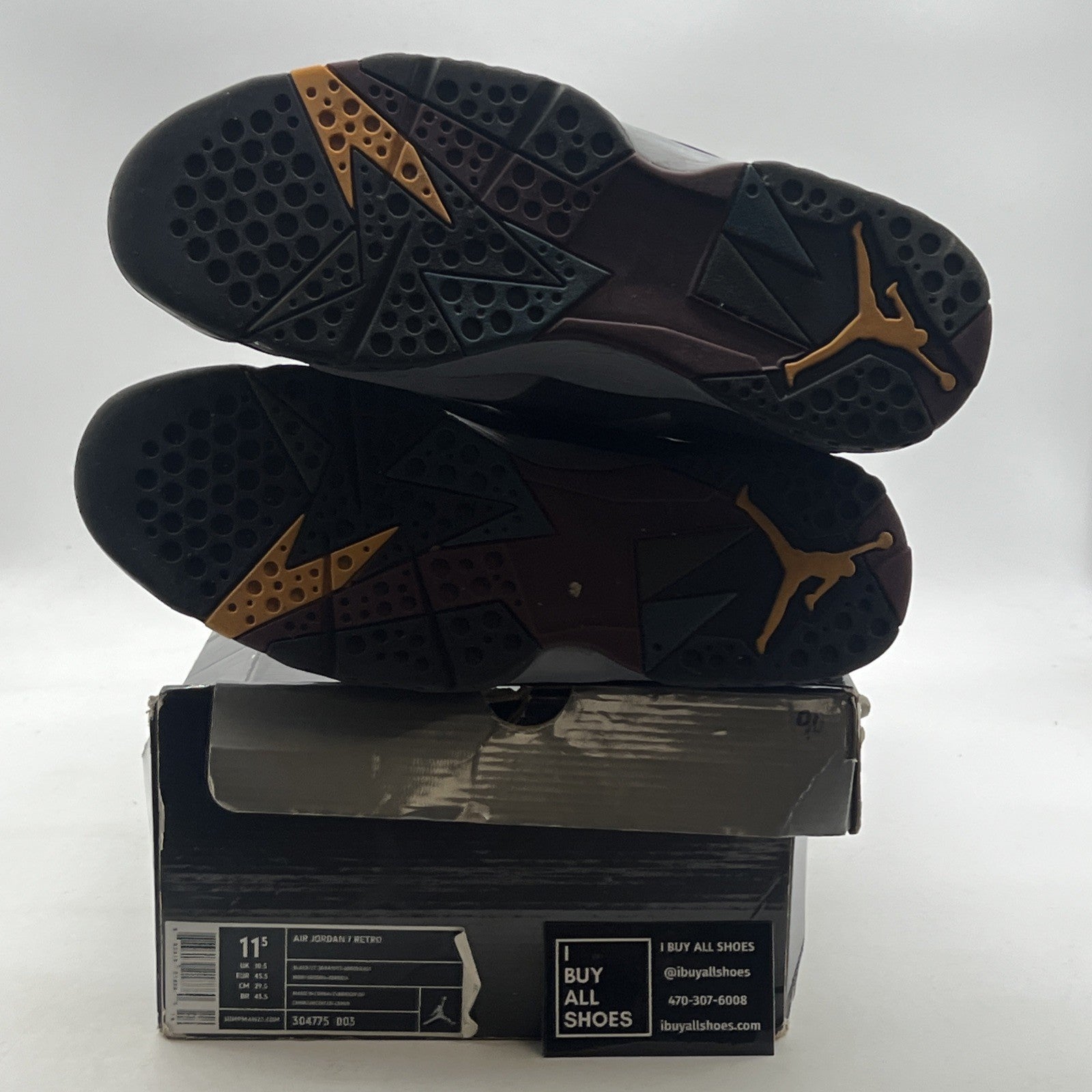 Size 11.5 - Air Jordan 7 Retro 2011 Bordeaux (304775-003)