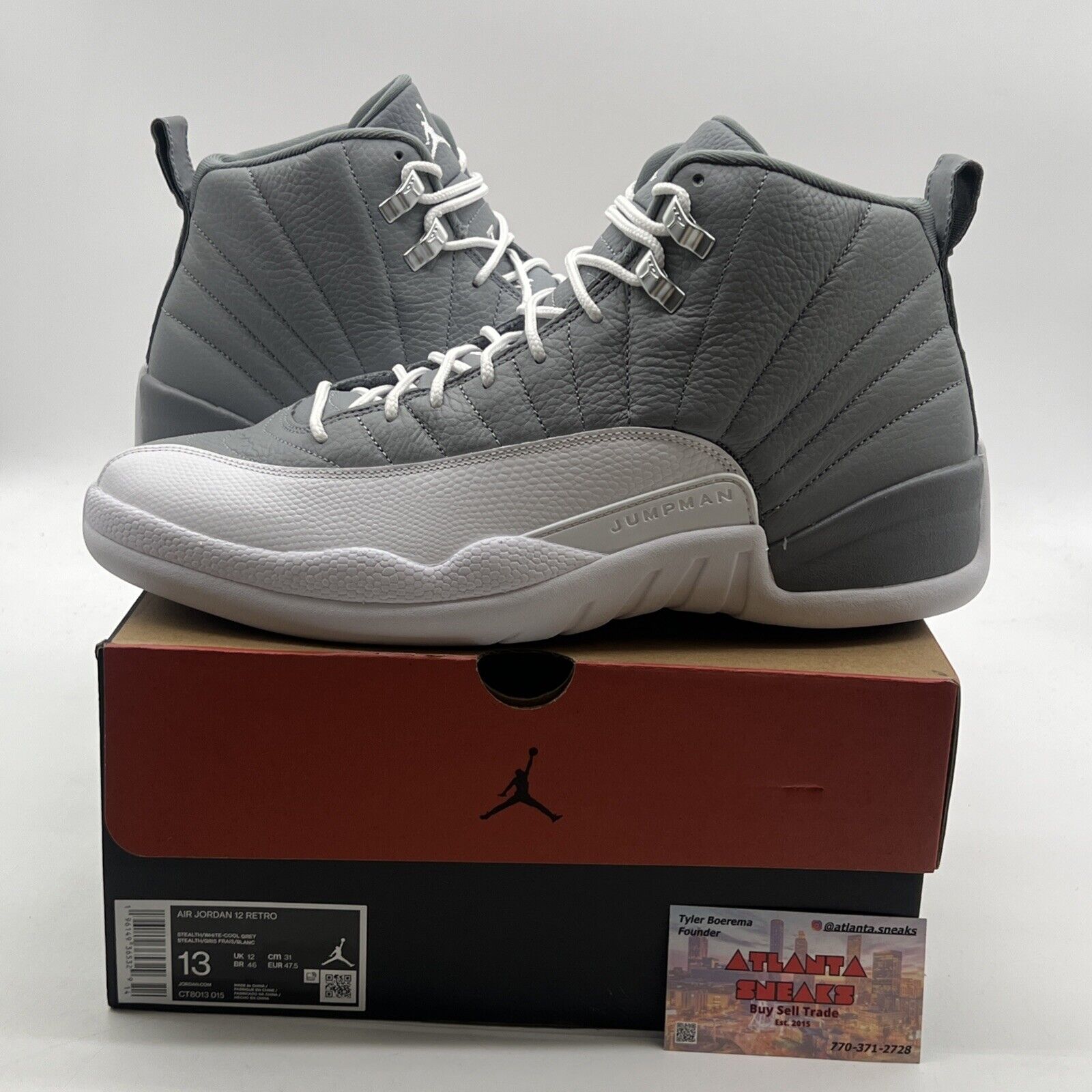 Size 13 - Air Jordan 12 Stealth 2022 (CT8013-015)