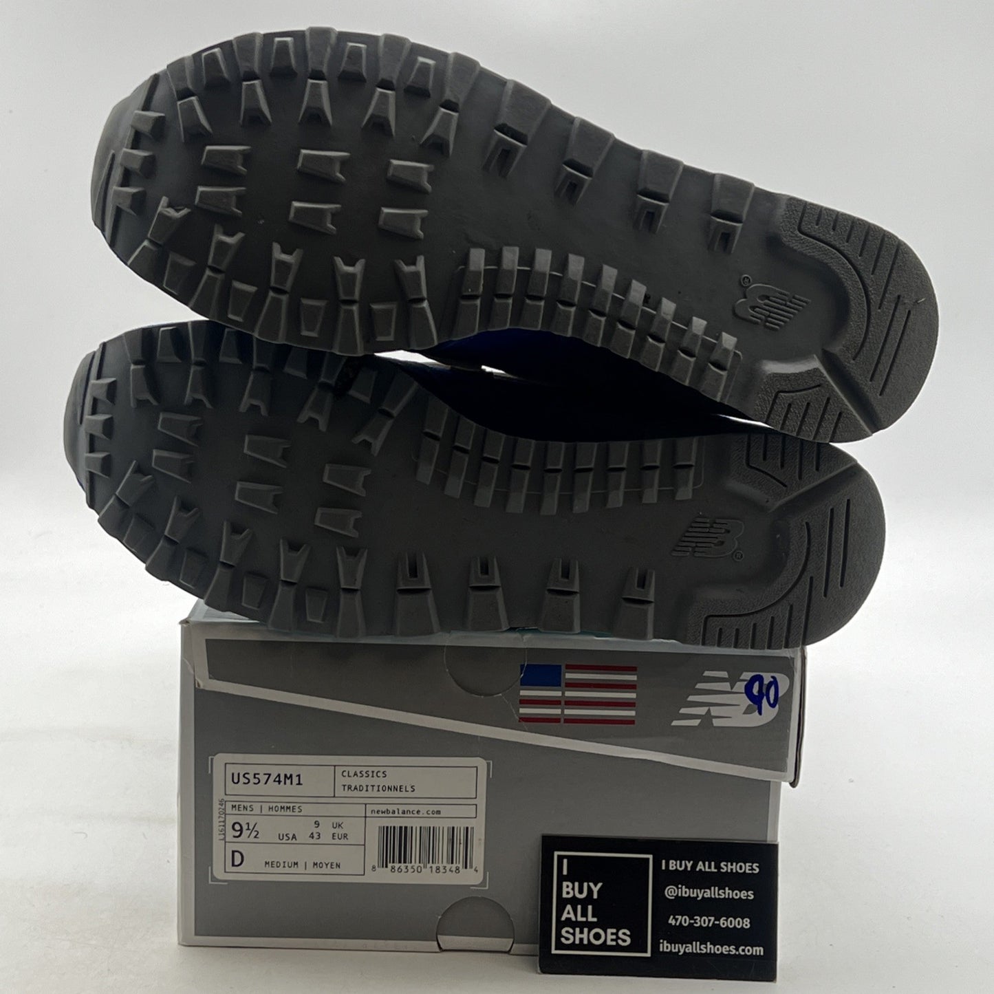 Size 9.5 - New Balance NB1 574 Blue Aqua (US574M1)
