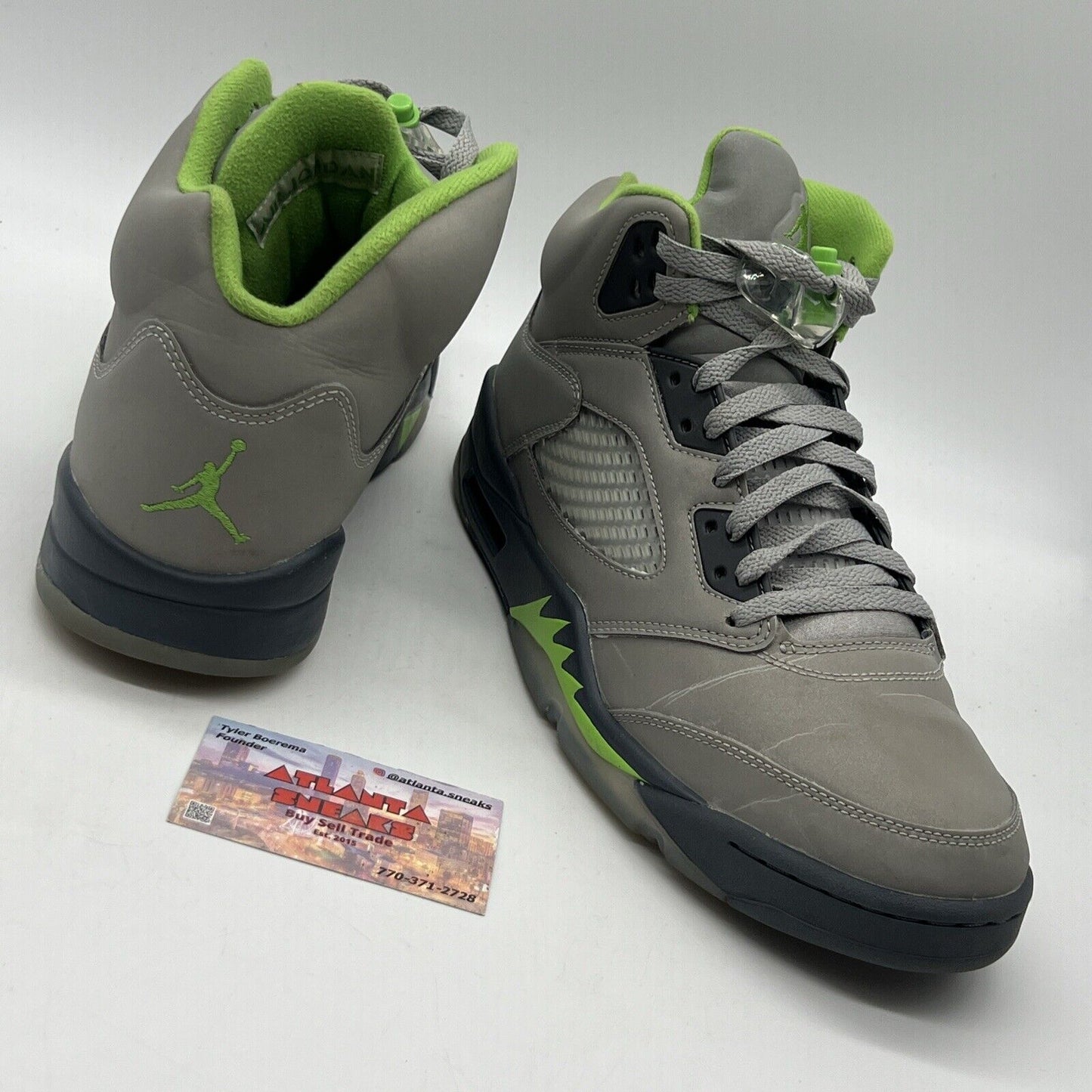 Size 11 - Jordan 5 Retro Green Bean Grey Green Icey