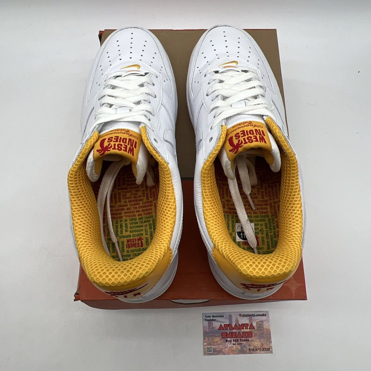 Size 11.5 - Nike Air Force 1 Low West Indies - University Gold  (DX1156-101)