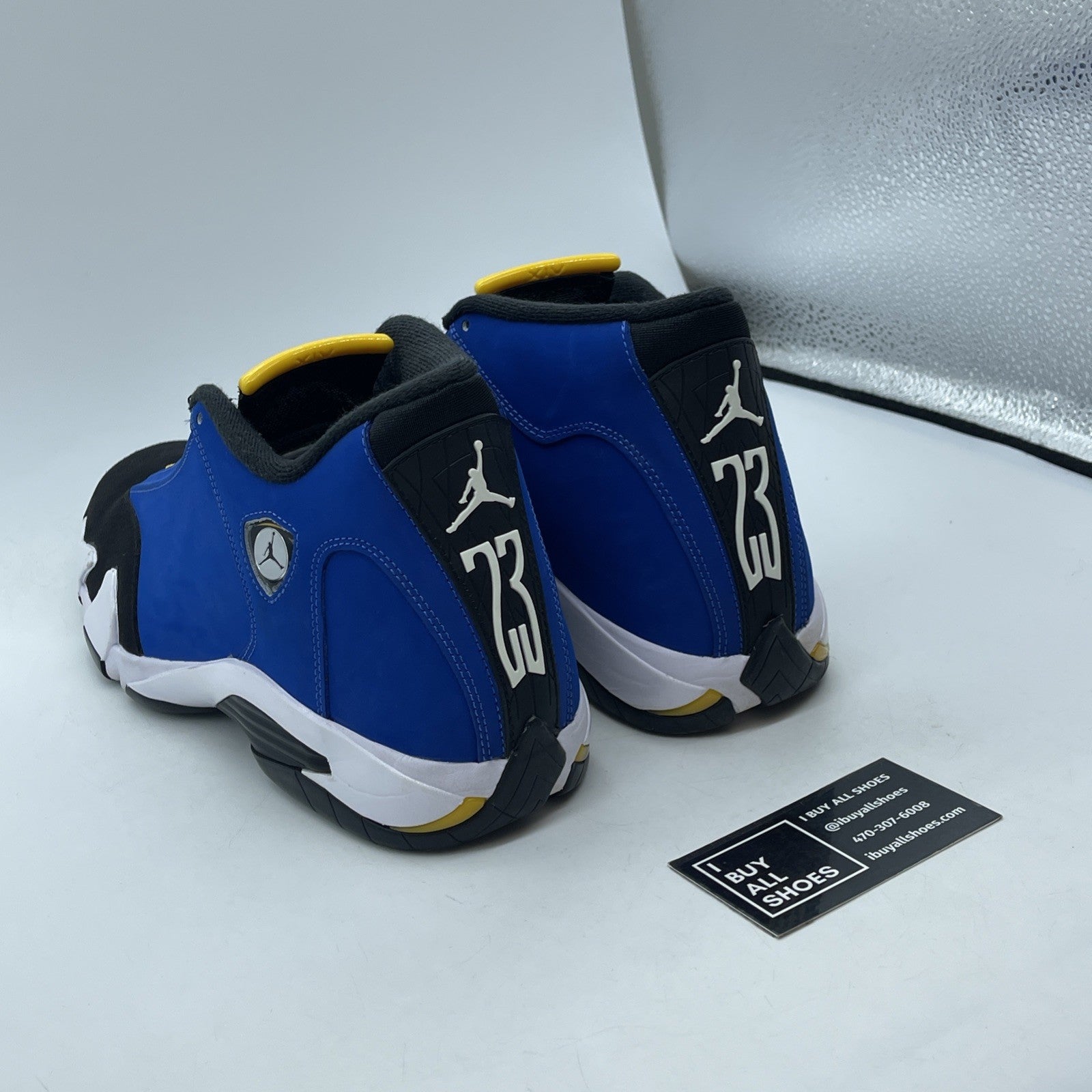 Size 11 - Air Jordan 14 Retro Laney Blue Black Suede (487471-407)