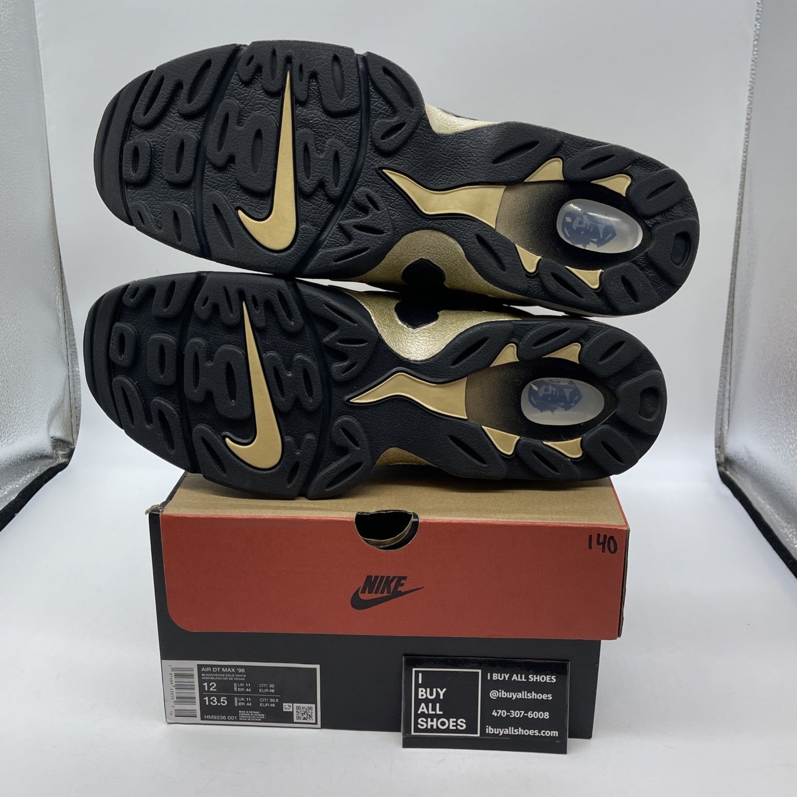 Size 12 - Air DT Max 96 Colorado Home Black Gold Suede (HM9236-001)