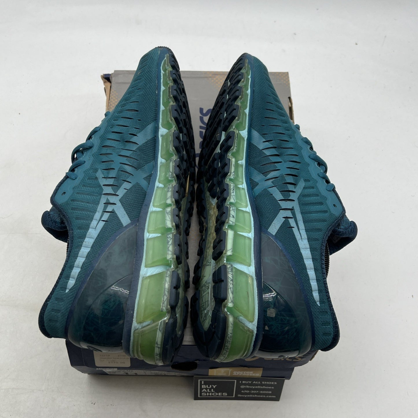 Size 11 - Asics Gel-Quantum 360 Knit Shoes Ocean Depth Crystal Blue (T5J1N6140)
