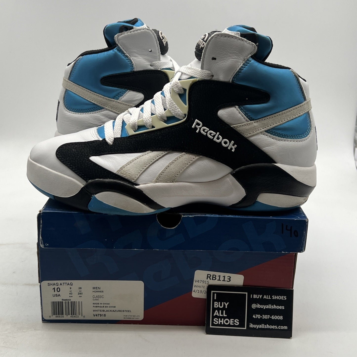 Size 10 - Reebok Shaq Attaq 2013 Orlando Magic (V47915)