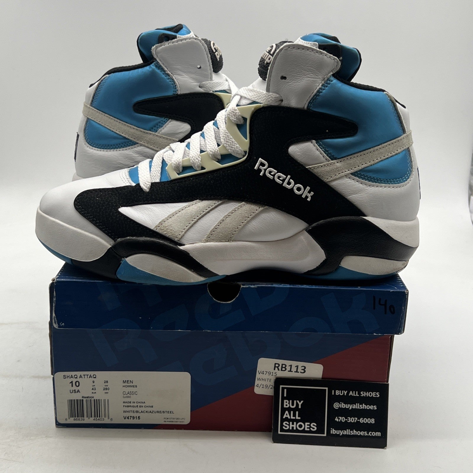 Size 10 - Reebok Shaq Attaq 2013 Orlando Magic (V47915)