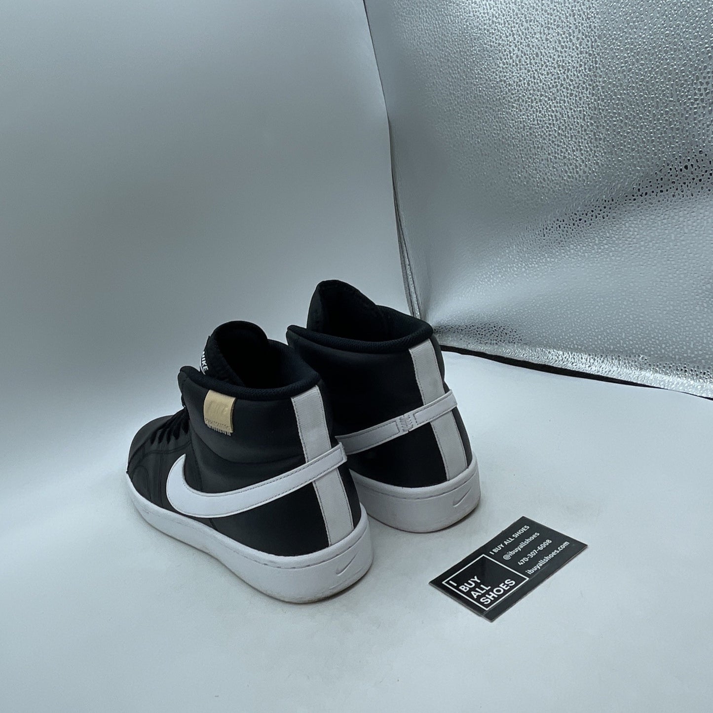 Size 11.5 - Nike Court Royale 2 Mid Black Onyx (CQ9179-001)