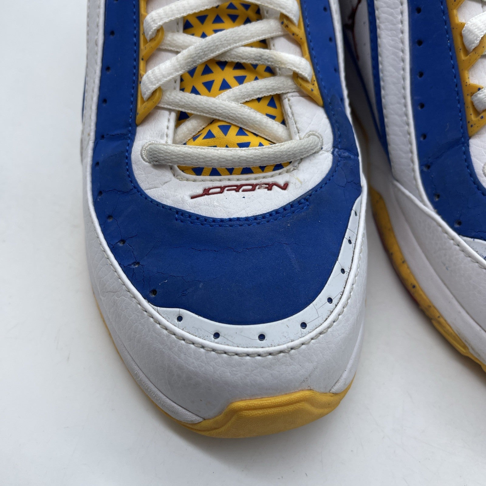 Size 6.5Y - Nike Air Jordan Truno Ko Golden State Yellow Blue (316580-102)