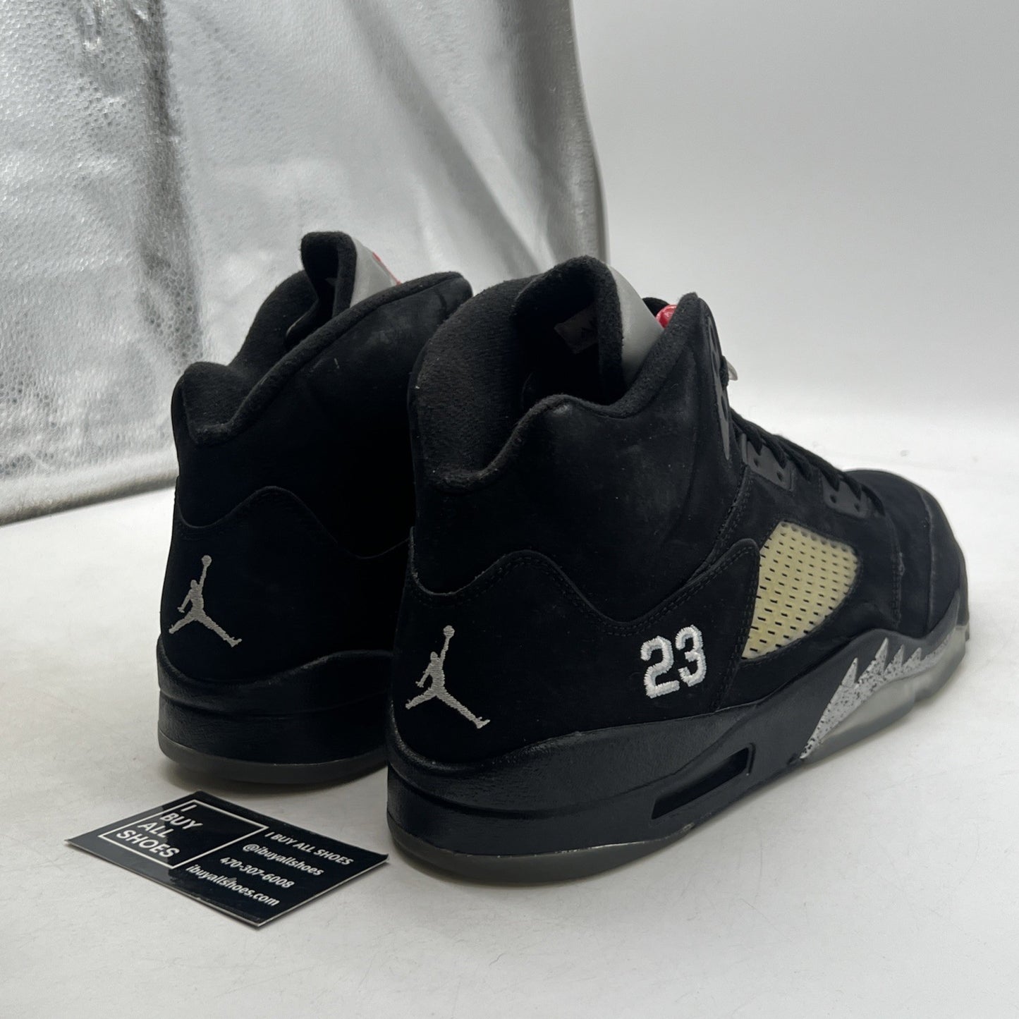 Size 11.5 - Air Jordan 5 Retro 2011 Black Metallic (136027-010)