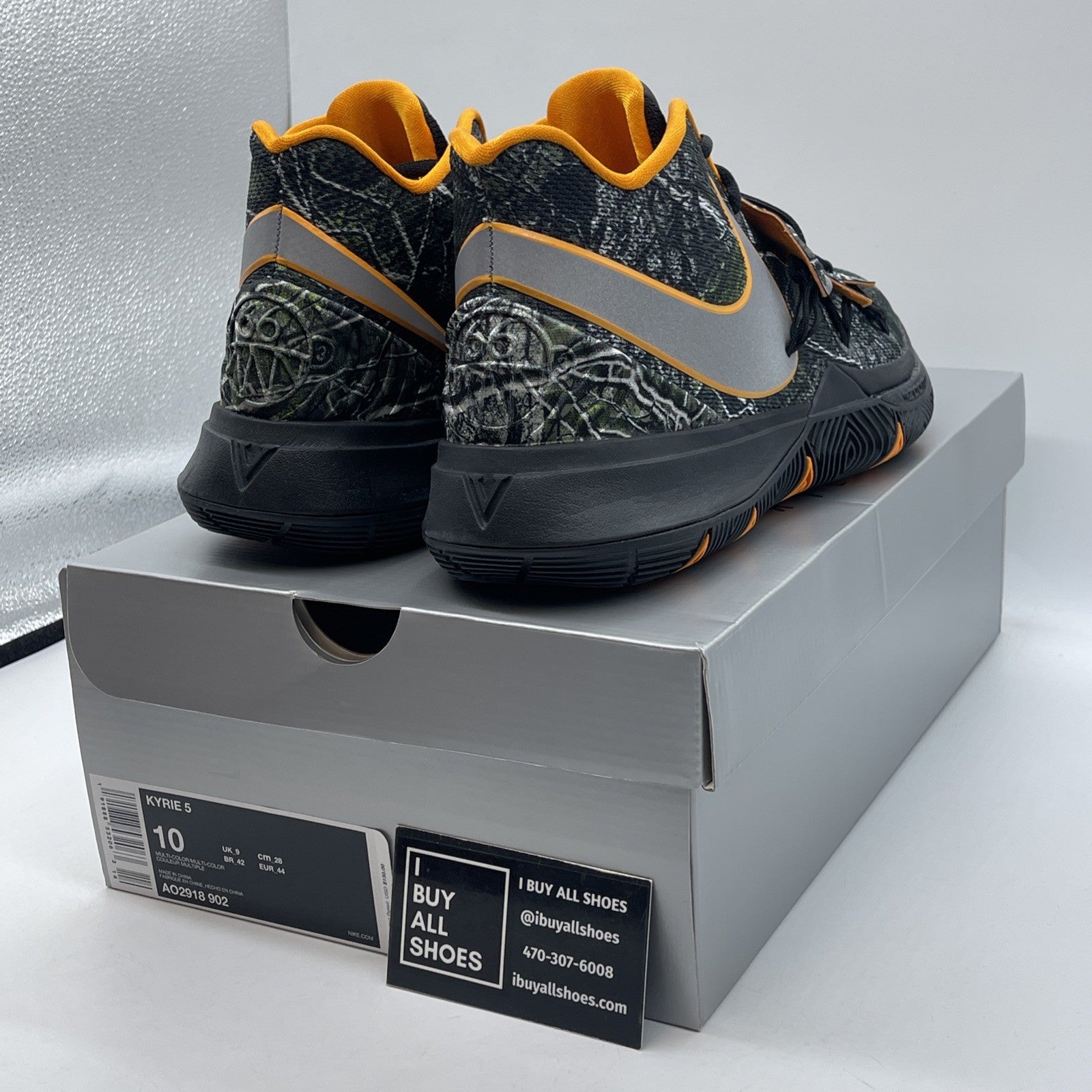 Size 10 - Nike Kyrie 5 PE Taco Orange Black Suede (AO2918-902)