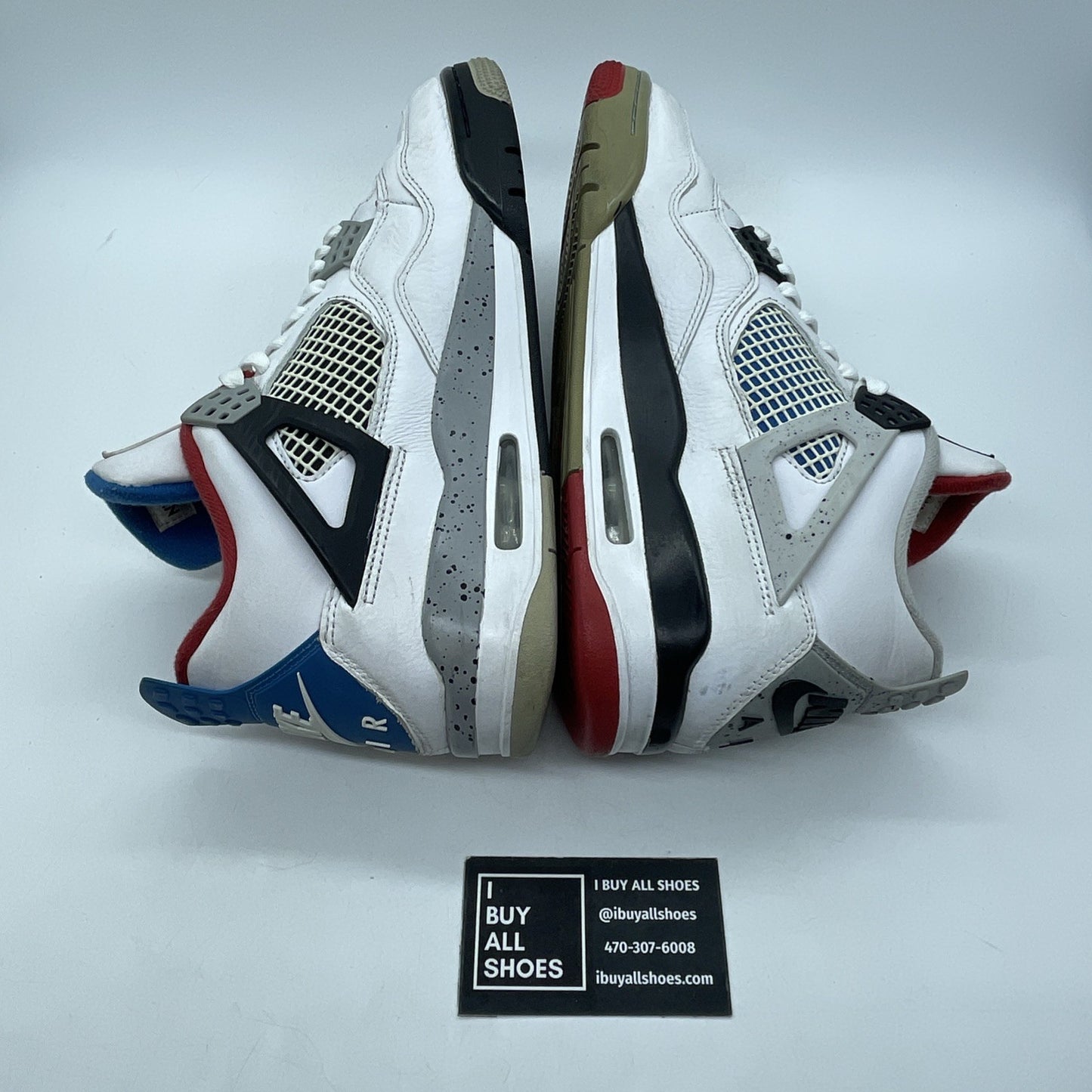 Size 9 - Jordan 4 Retro SE Mid What The 4 White Grey Leather (CI1184-146)