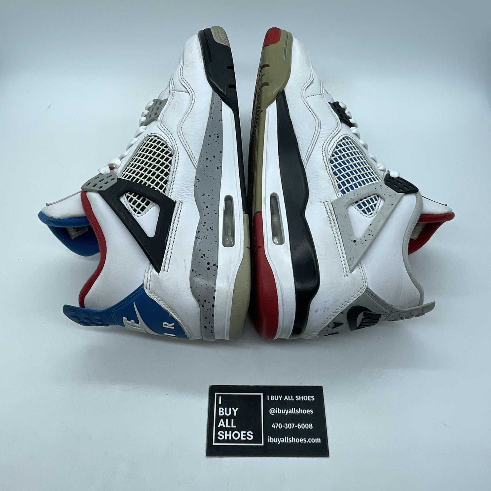 Size 9 - Jordan 4 Retro SE Mid What The 4 White Grey Leather (CI1184-146)