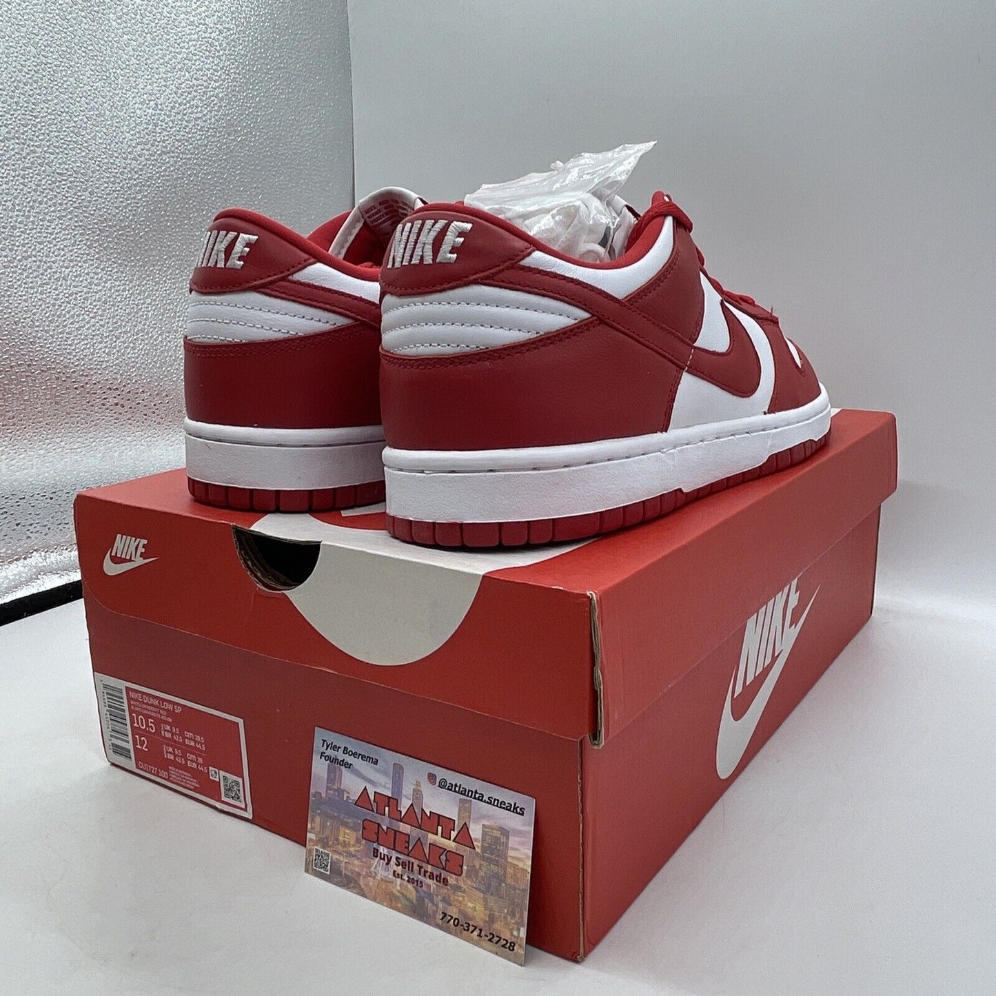 Size 10.5 - Nike Dunk Retro SP Low St. John's Red White Leather (CU1727-100)