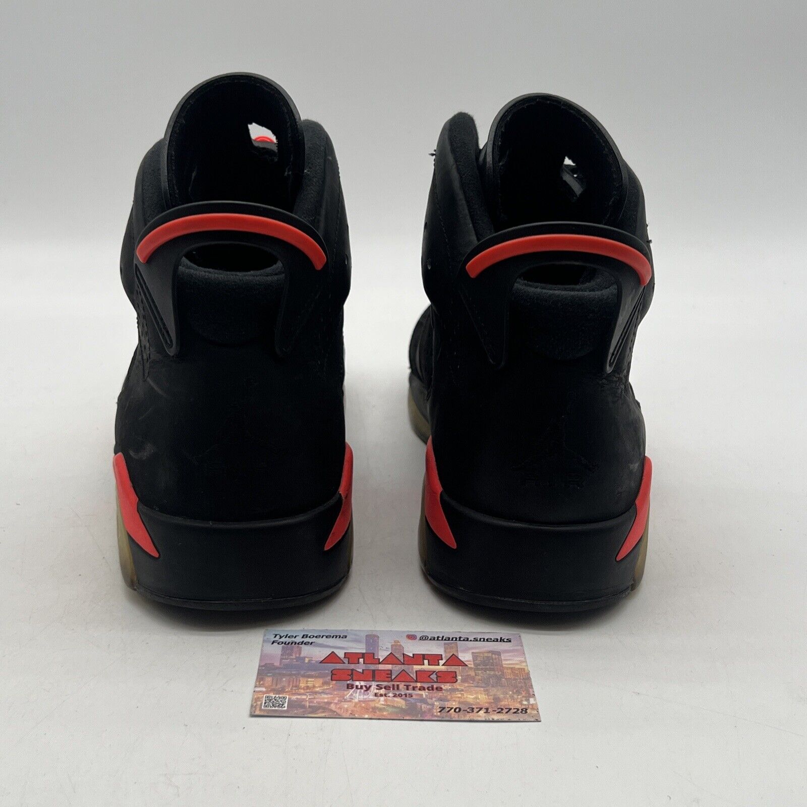 Size 10 - Jordan 6 Retro Infrared Black 2014 (384664-023)