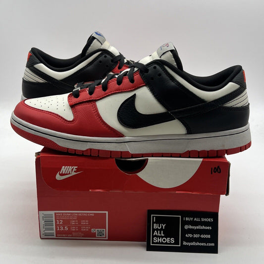Size 12 - Nike Dunk Low EMB x NBA 75th Anniversary - Bulls 2021 (DD3363-100)