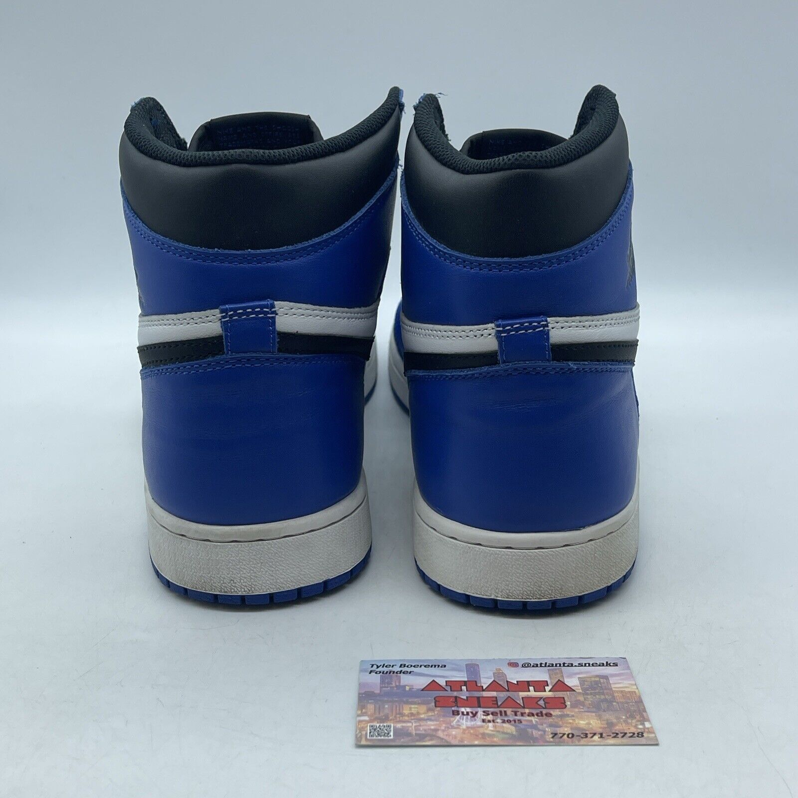 Size 13 - Jordan 1 Retro High OG Game Royal 2018 White Blue Black (555088-403)