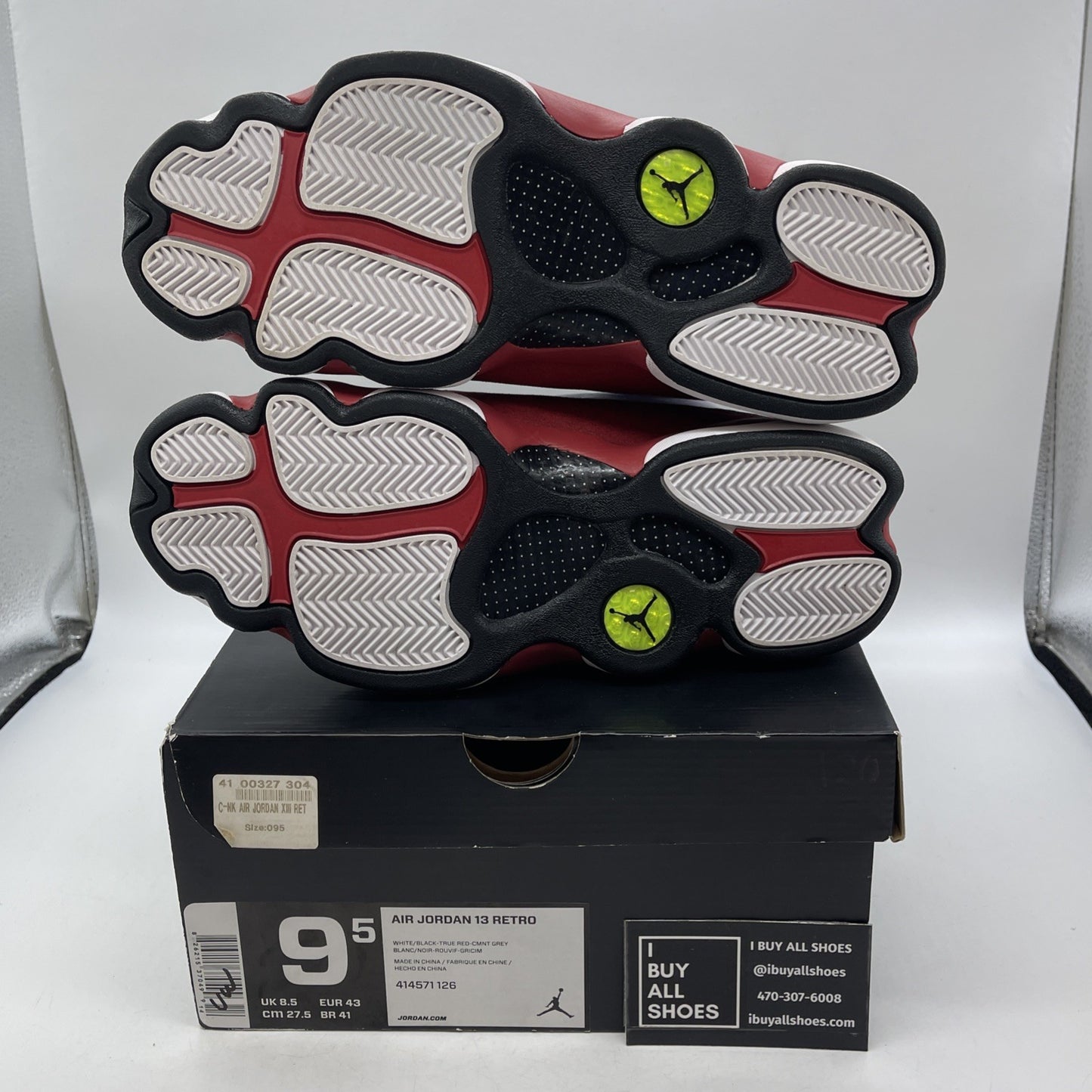 Size 9.5 - Air Jordan 13 Retro 2014 Grey Toe (414571-126)