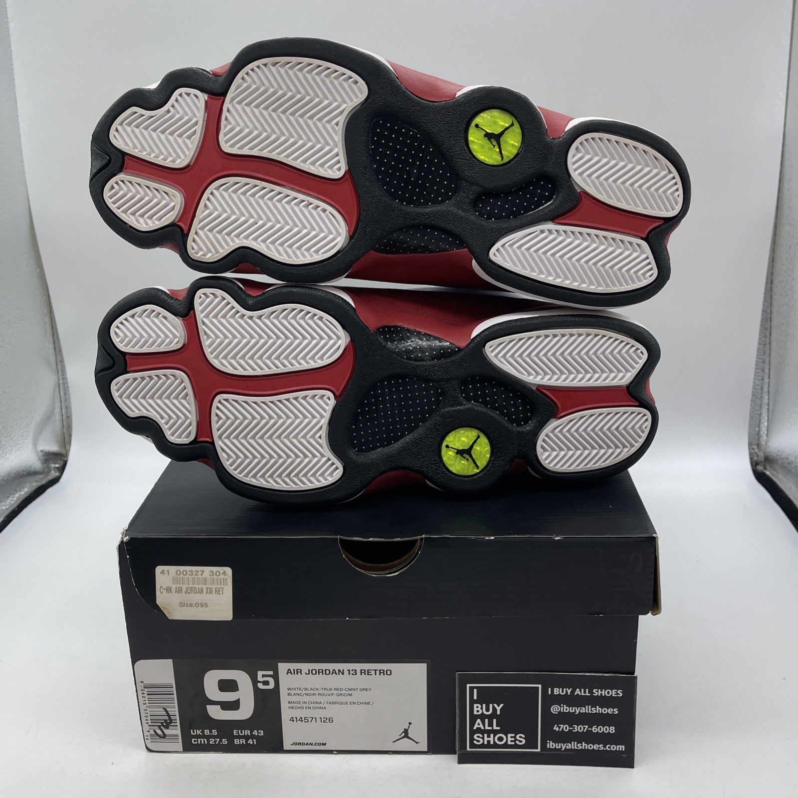 Size 9.5 - Air Jordan 13 Retro 2014 Grey Toe (414571-126)