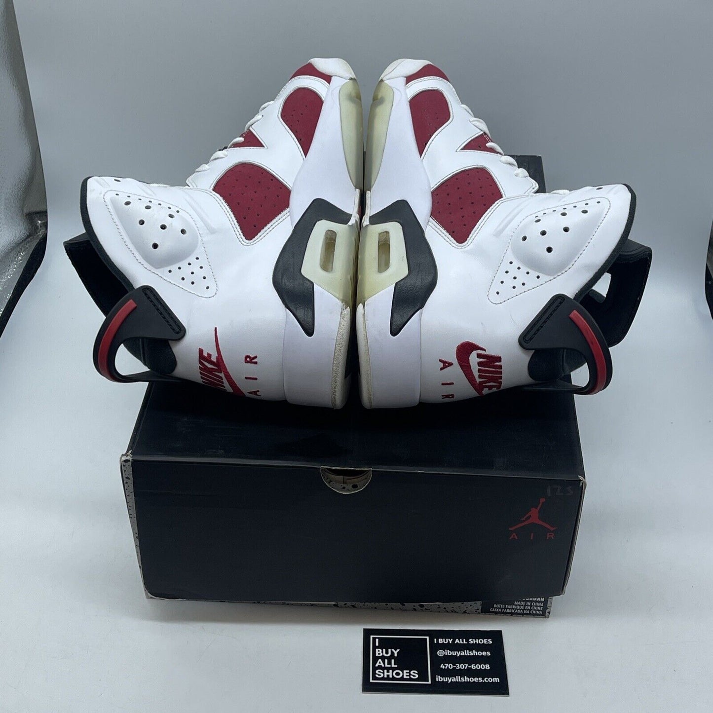 Size 12 - Jordan 6 Retro OG Mid Carmine Red White Suede Leather (CT8529-106)